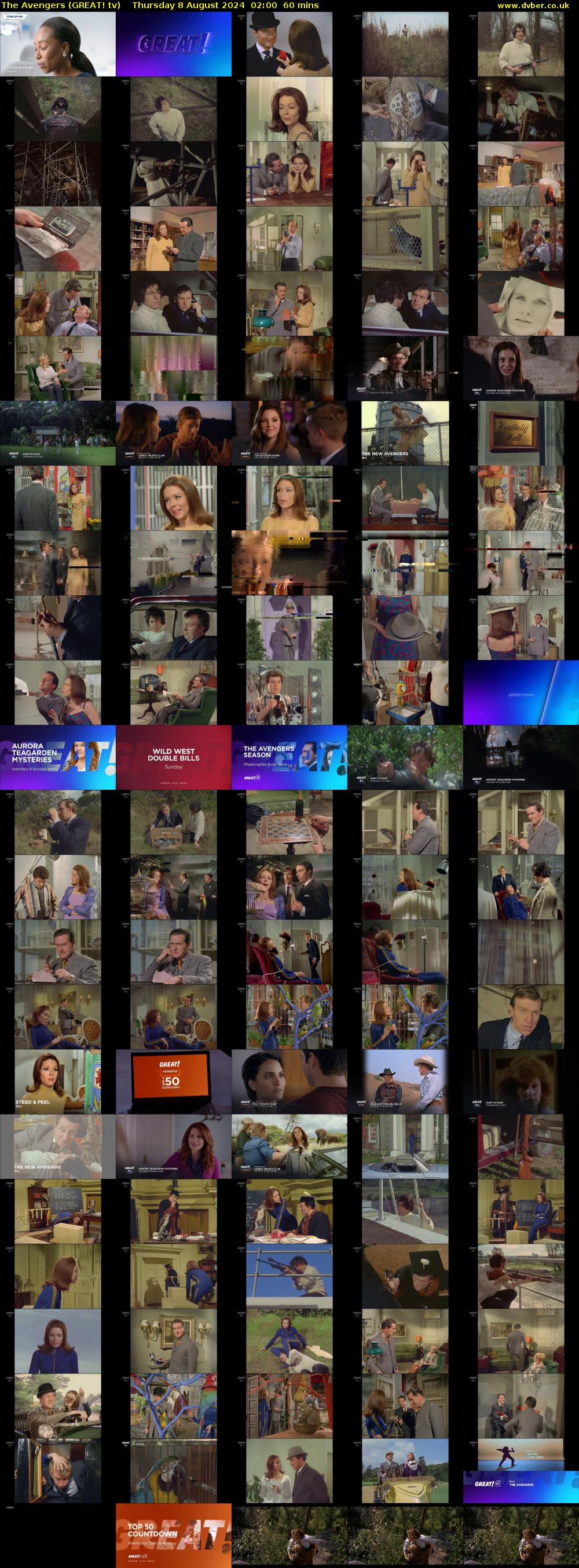 The Avengers (GREAT! tv) Thursday 8 August 2024 02:00 - 03:00