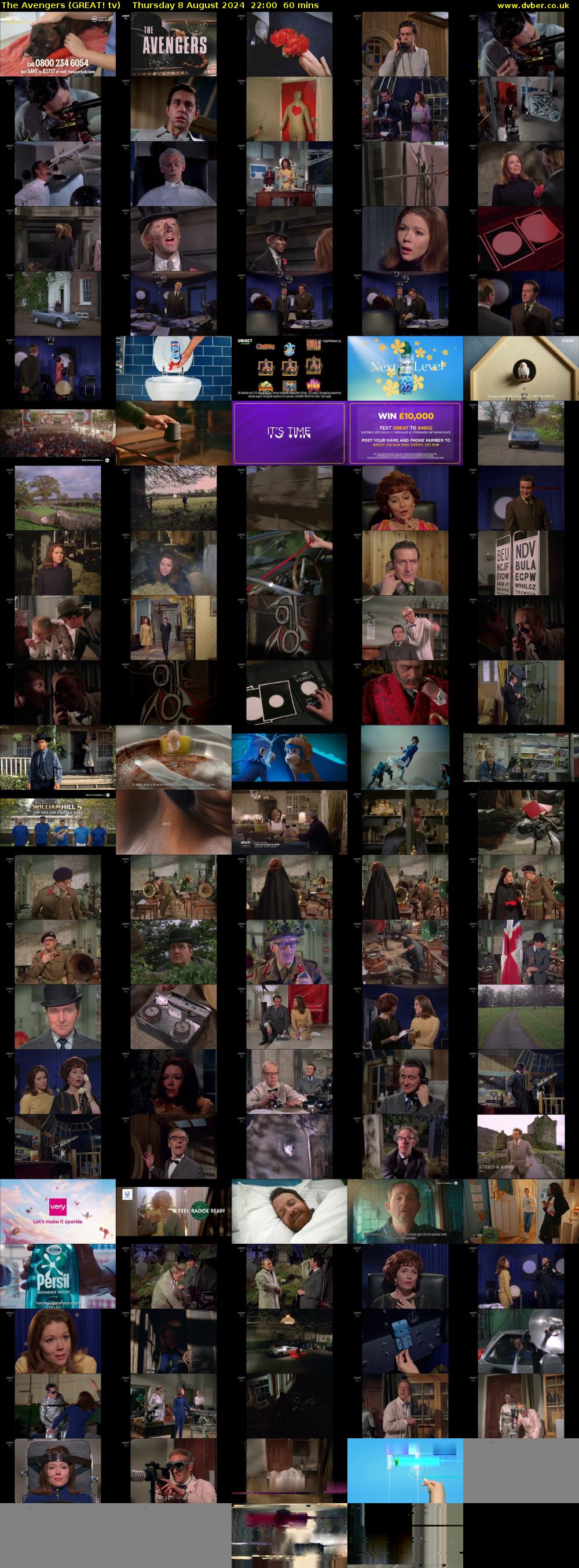 The Avengers (GREAT! tv) Thursday 8 August 2024 22:00 - 23:00