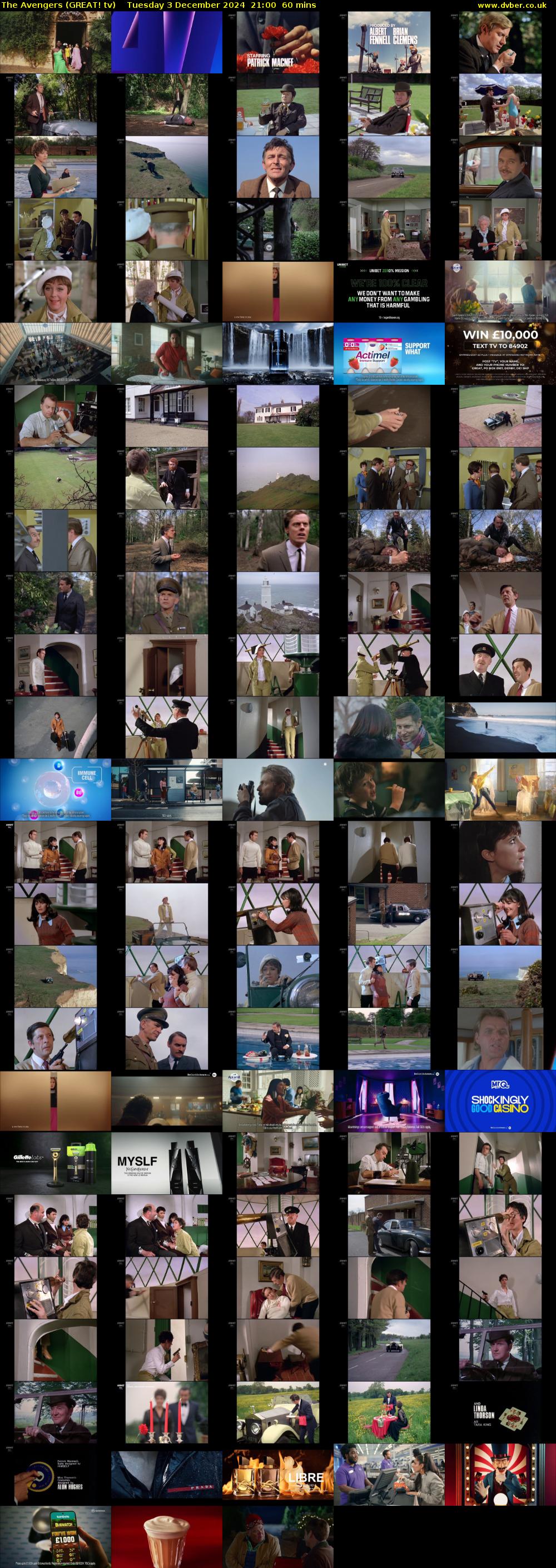 The Avengers (GREAT! tv) Tuesday 3 December 2024 21:00 - 22:00