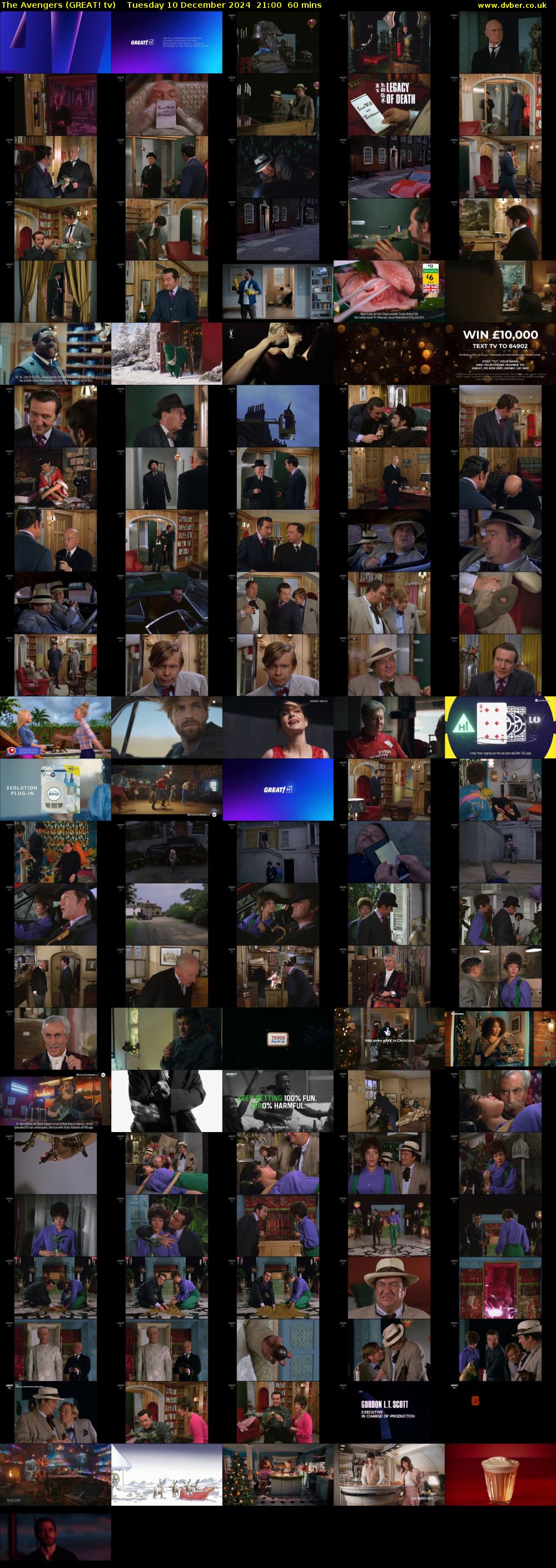 The Avengers (GREAT! tv) Tuesday 10 December 2024 21:00 - 22:00