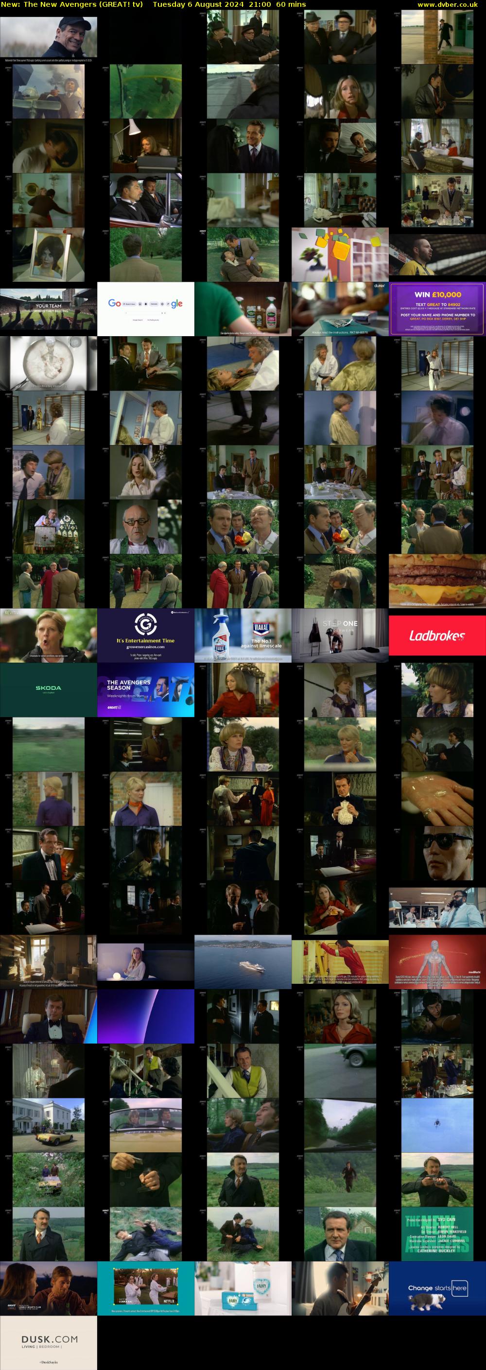 The New Avengers (GREAT! tv) Tuesday 6 August 2024 21:00 - 22:00