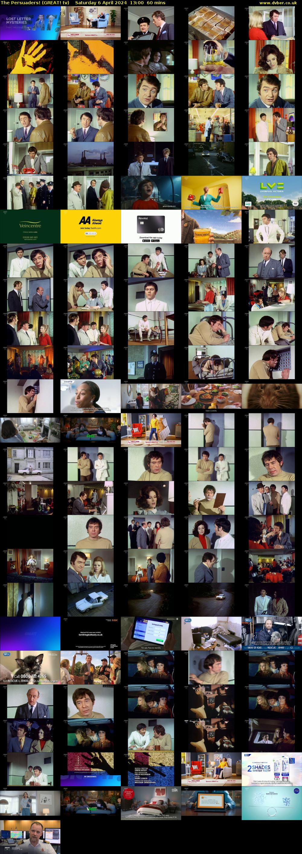 The Persuaders! (GREAT! tv) Saturday 6 April 2024 13:00 - 14:00