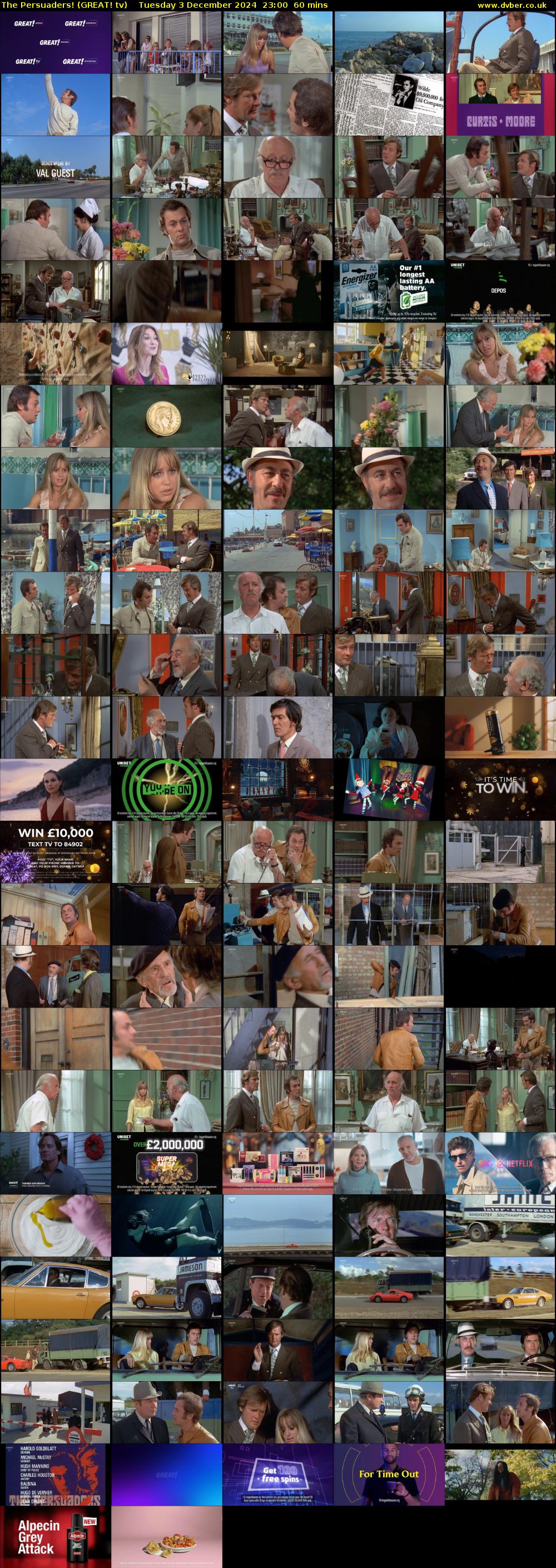 The Persuaders! (GREAT! tv) Tuesday 3 December 2024 23:00 - 00:00