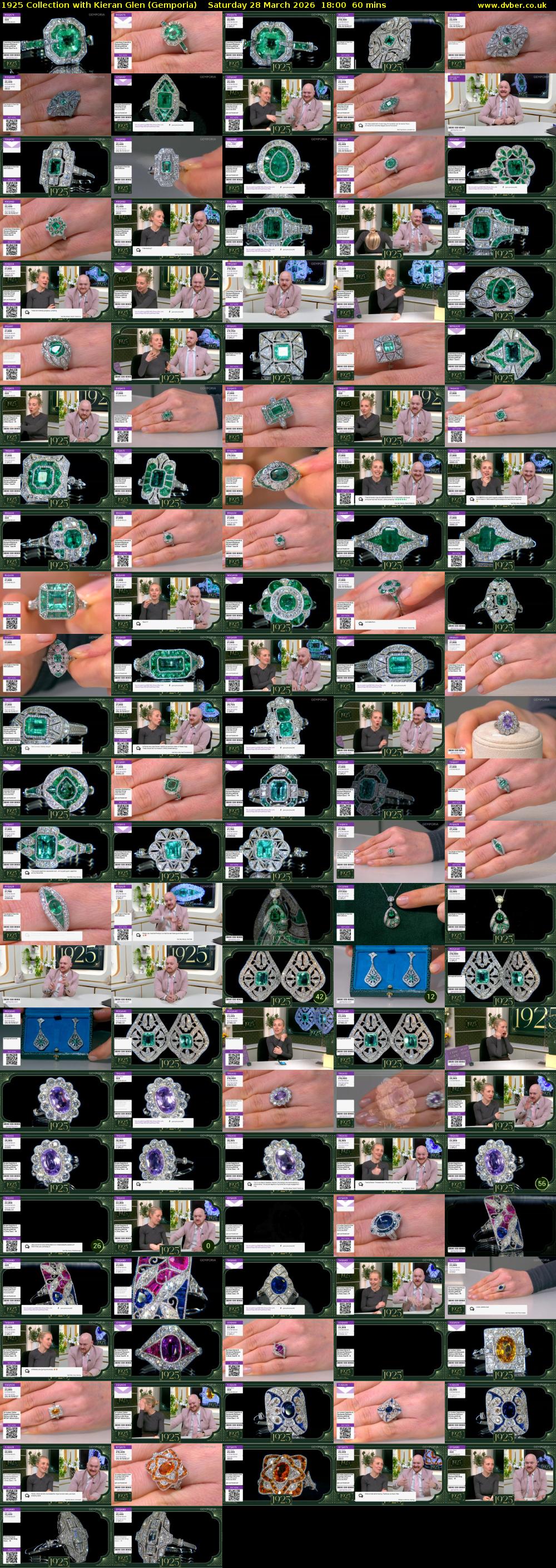 1925 Collection with Kieran Glen (Gemporia) Saturday 28 March 2026 18:00 - 19:00