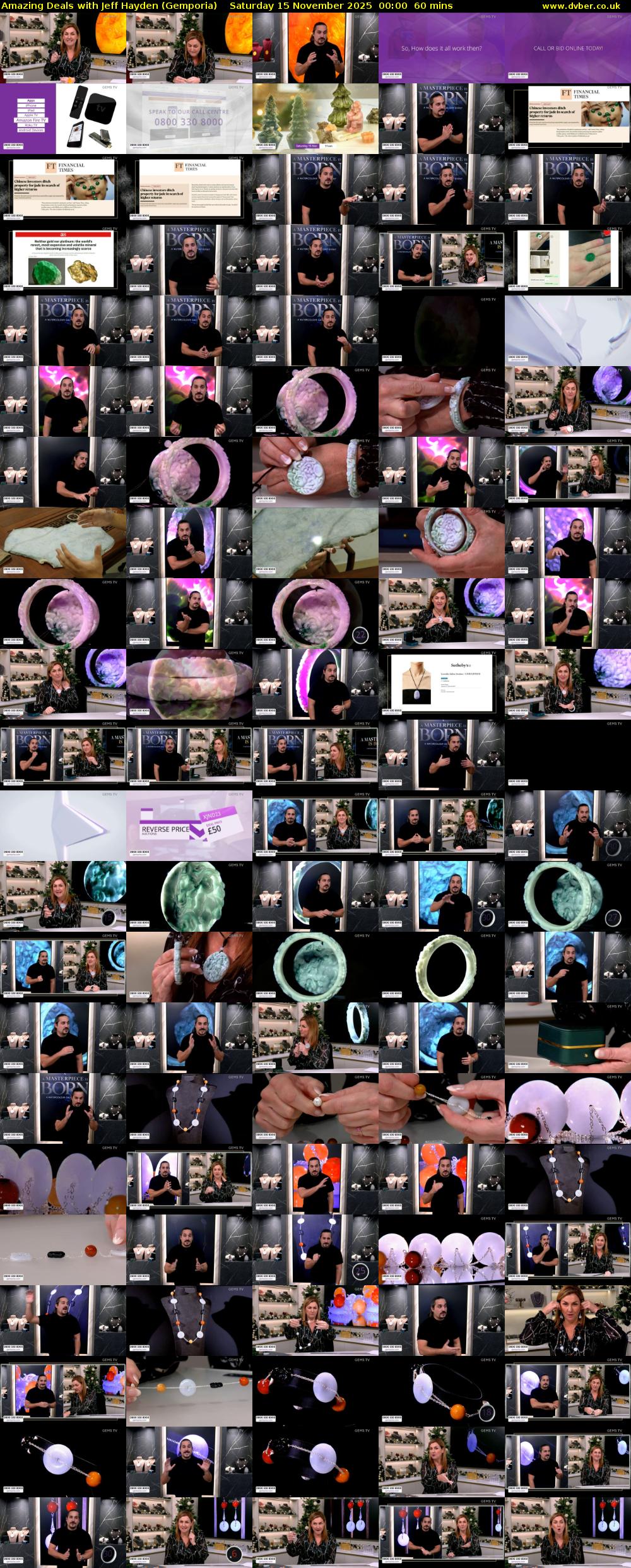 Amazing Deals With Jeff Hayden (Gemporia) Saturday 15 November 2025 00:00 - 01:00