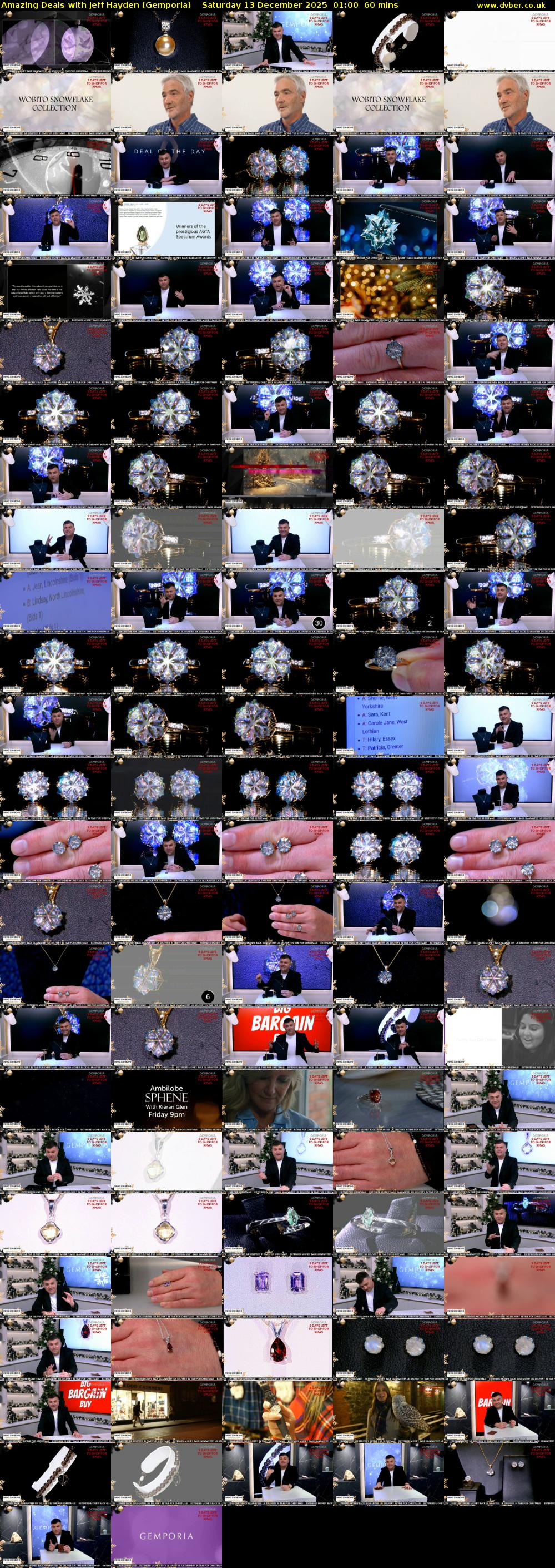 Amazing Deals With Jeff Hayden (Gemporia) Saturday 13 December 2025 01:00 - 02:00