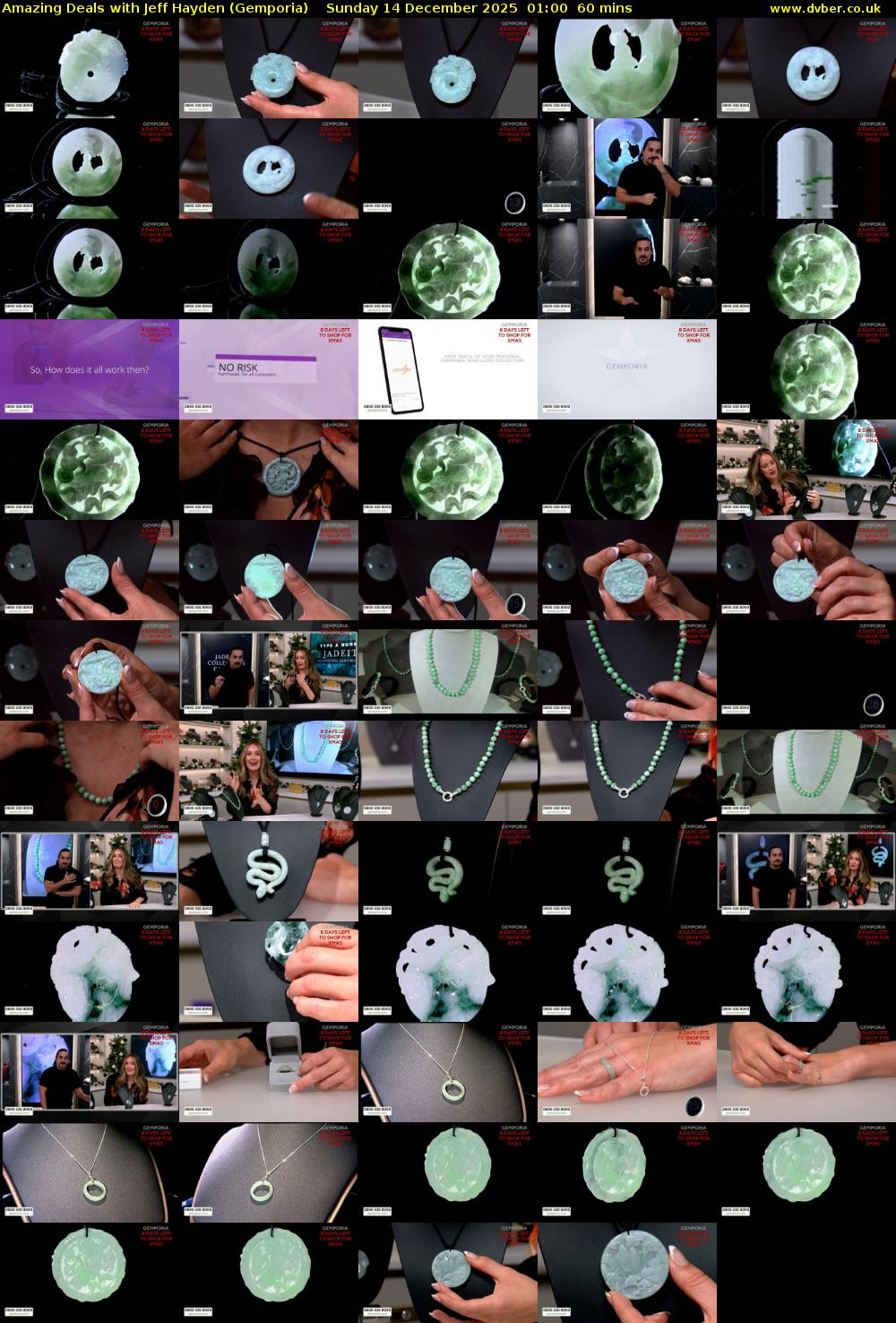 Amazing Deals With Jeff Hayden (Gemporia) Sunday 14 December 2025 01:00 - 02:00