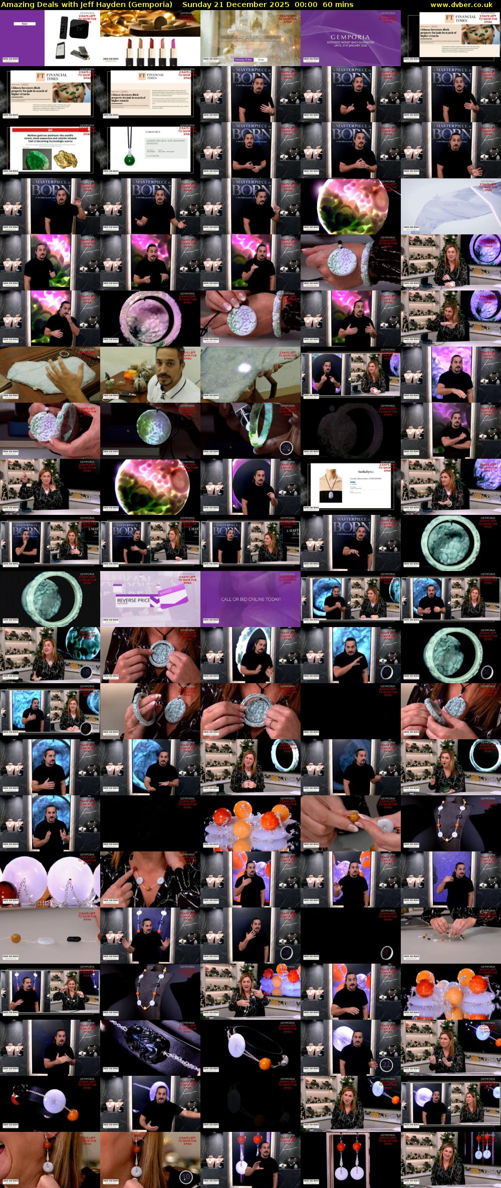 Amazing Deals With Jeff Hayden (Gemporia) Sunday 21 December 2025 00:00 - 01:00