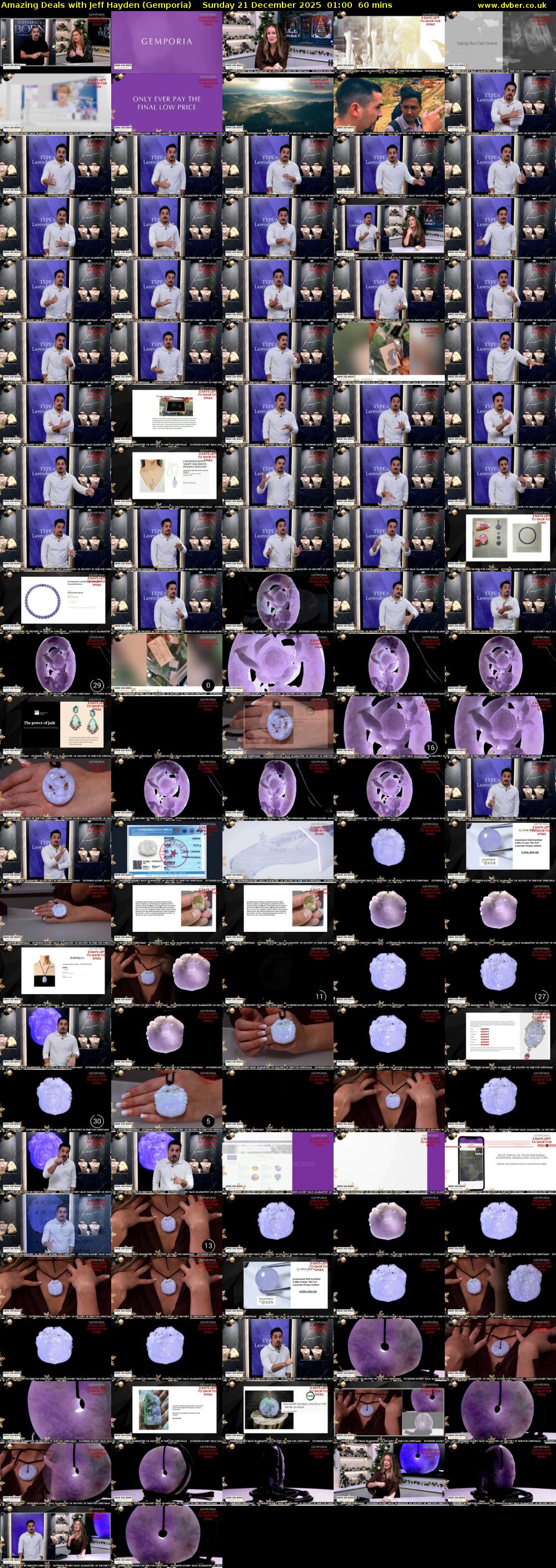 Amazing Deals With Jeff Hayden (Gemporia) Sunday 21 December 2025 01:00 - 02:00