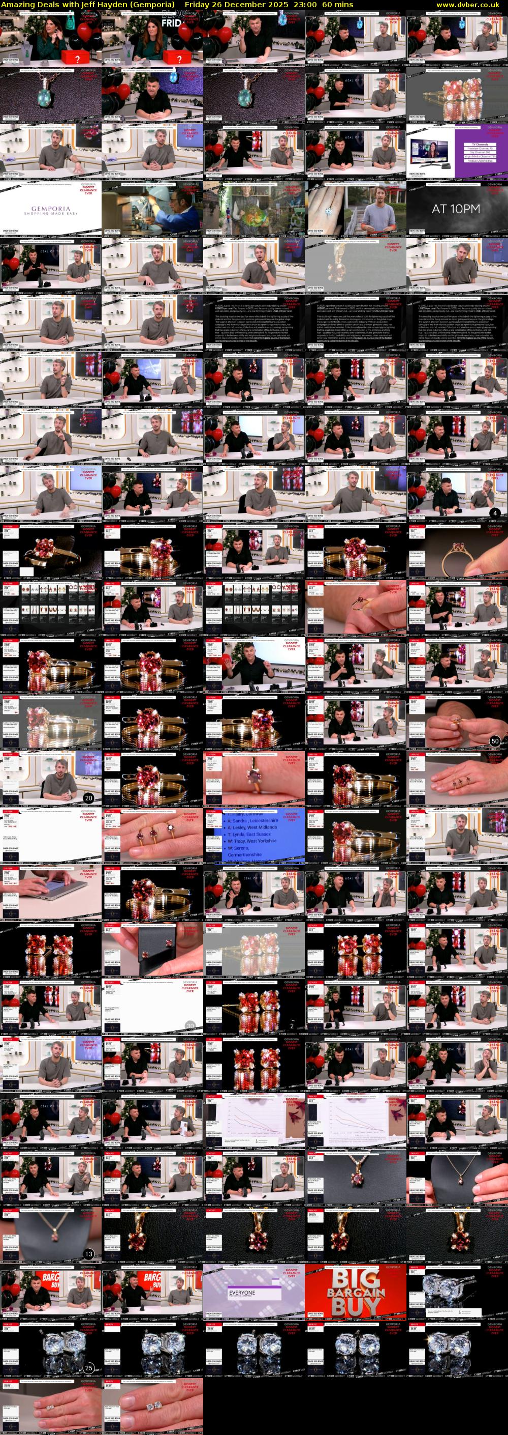 Amazing Deals With Jeff Hayden (Gemporia) Friday 26 December 2025 23:00 - 00:00