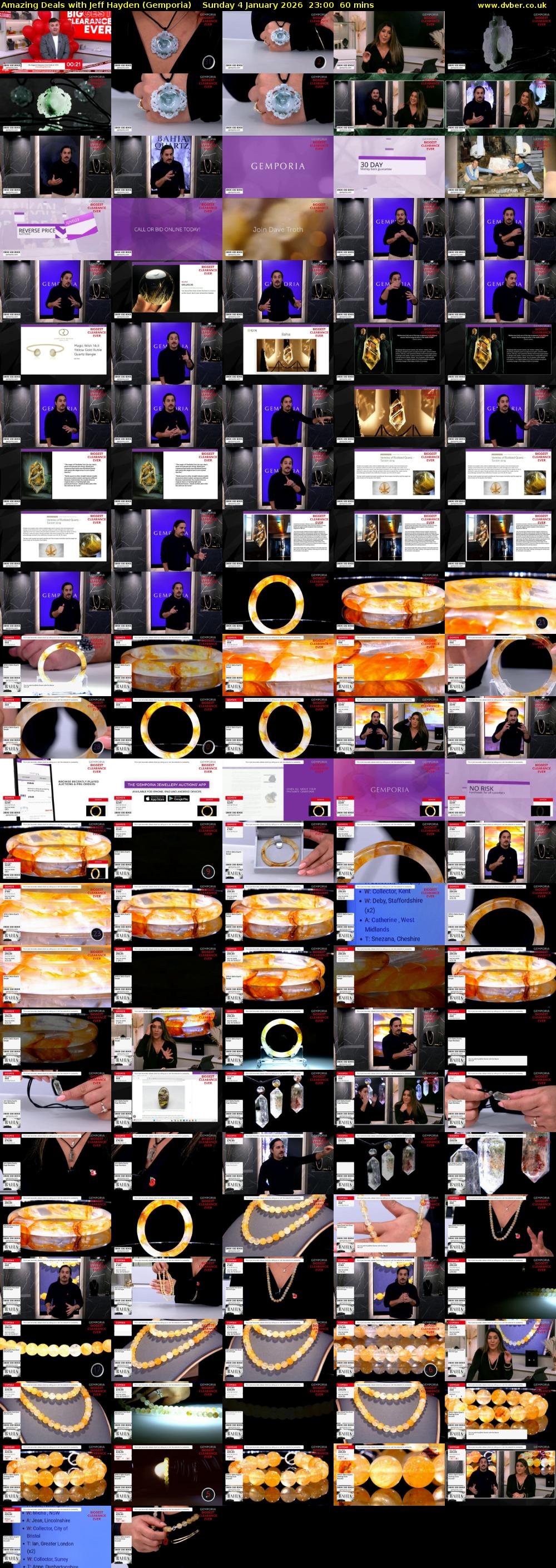 Amazing Deals With Jeff Hayden (Gemporia) Sunday 4 January 2026 23:00 - 00:00