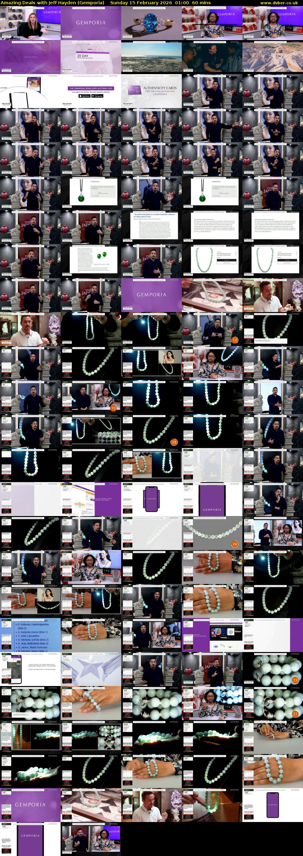 Amazing Deals With Jeff Hayden (Gemporia) Sunday 15 February 2026 01:00 - 02:00