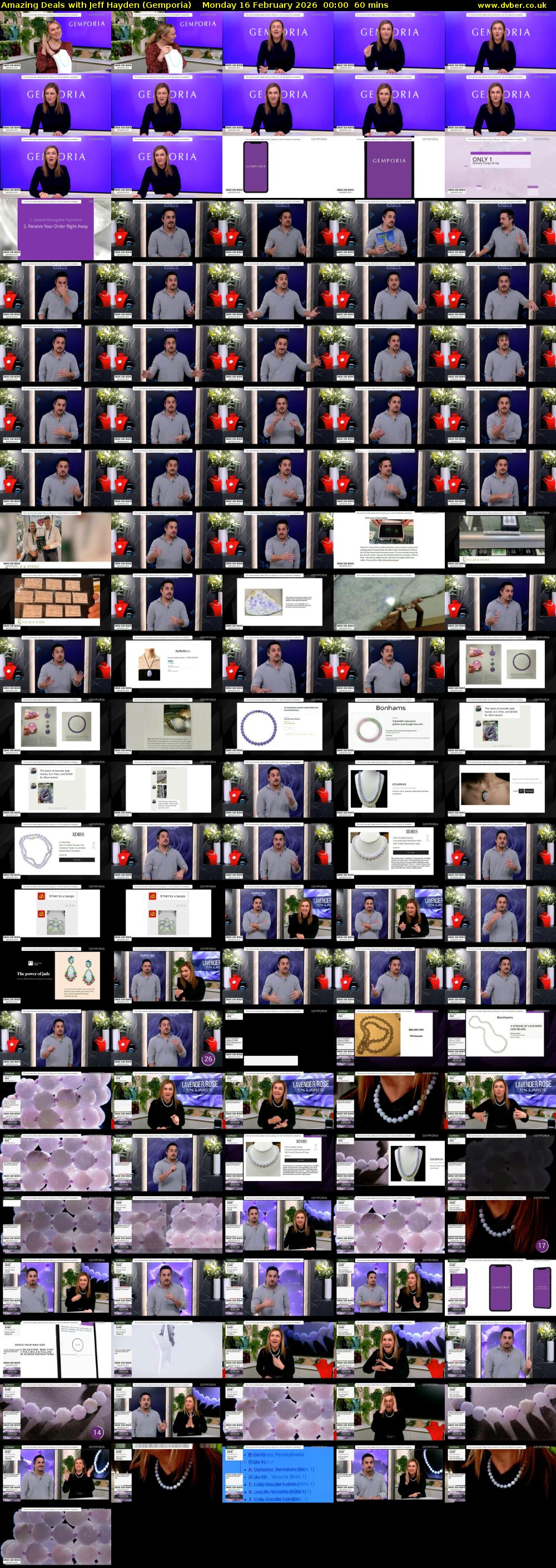 Amazing Deals With Jeff Hayden (Gemporia) Monday 16 February 2026 00:00 - 01:00