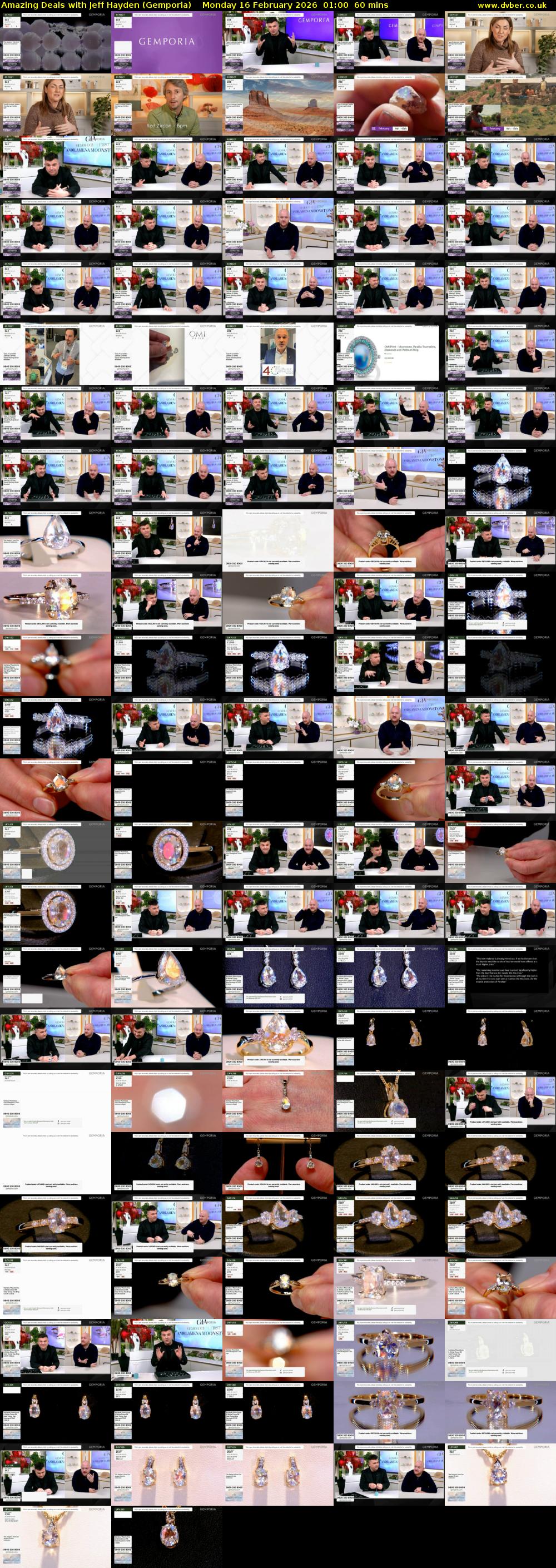 Amazing Deals With Jeff Hayden (Gemporia) Monday 16 February 2026 01:00 - 02:00