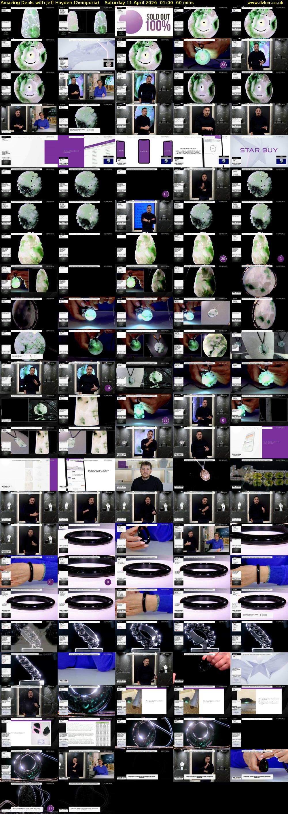 Amazing Deals With Jeff Hayden (Gemporia) Saturday 11 April 2026 01:00 - 02:00