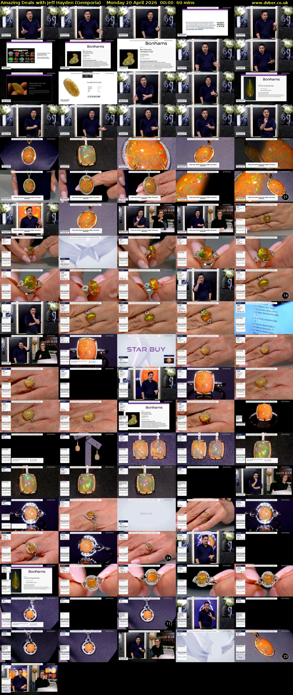 Amazing Deals With Jeff Hayden (Gemporia) Monday 20 April 2026 00:00 - 01:00