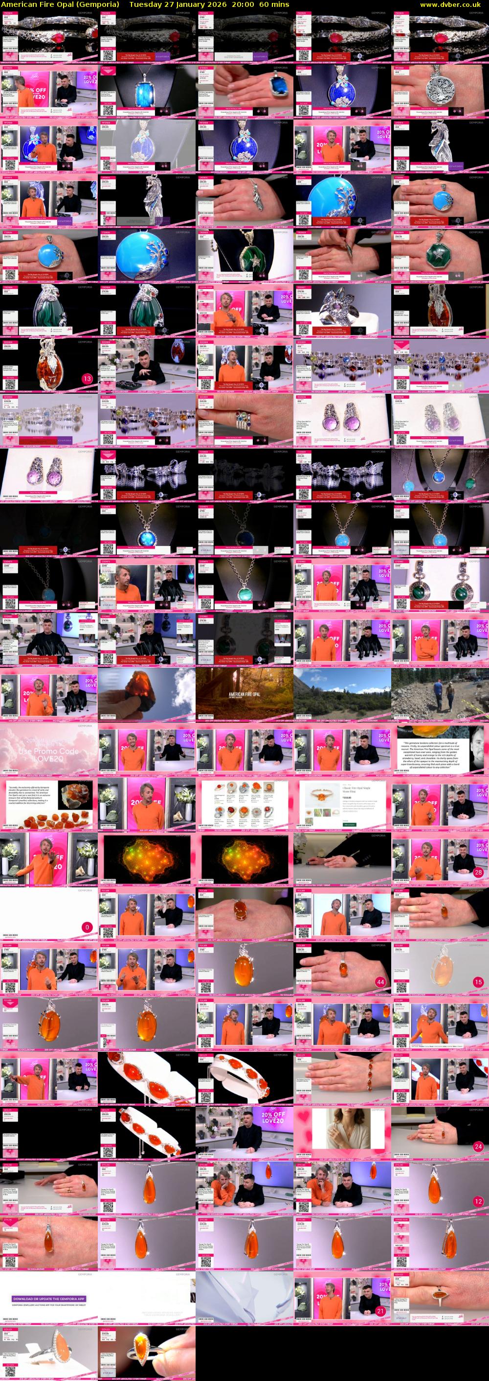 American Fire Opal (Gemporia) Tuesday 27 January 2026 20:00 - 21:00