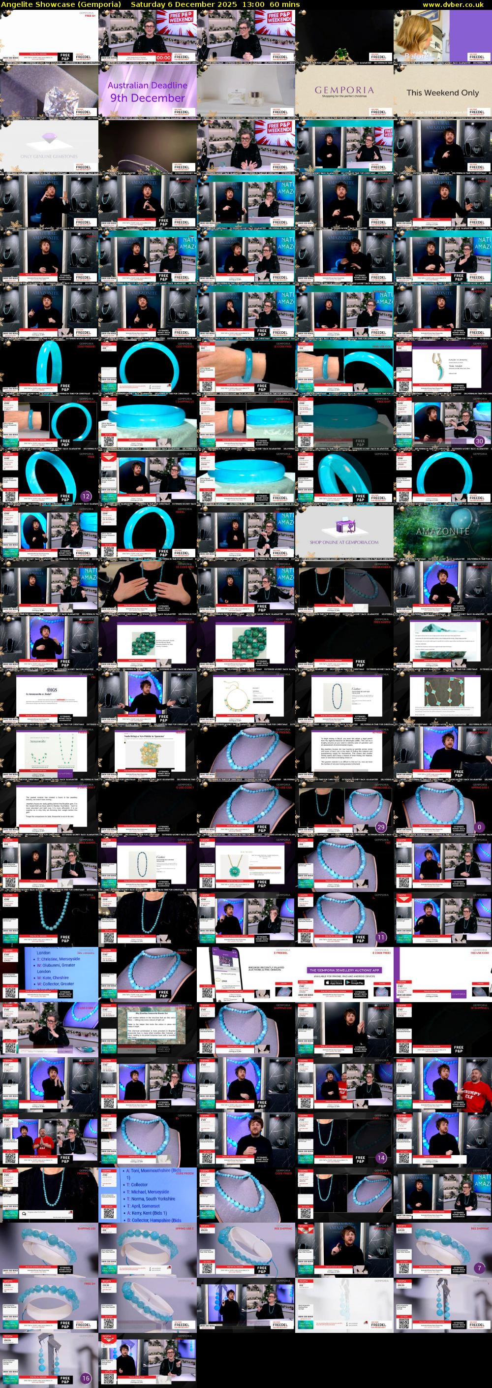 Angelite Showcase (Gemporia) Saturday 6 December 2025 13:00 - 14:00