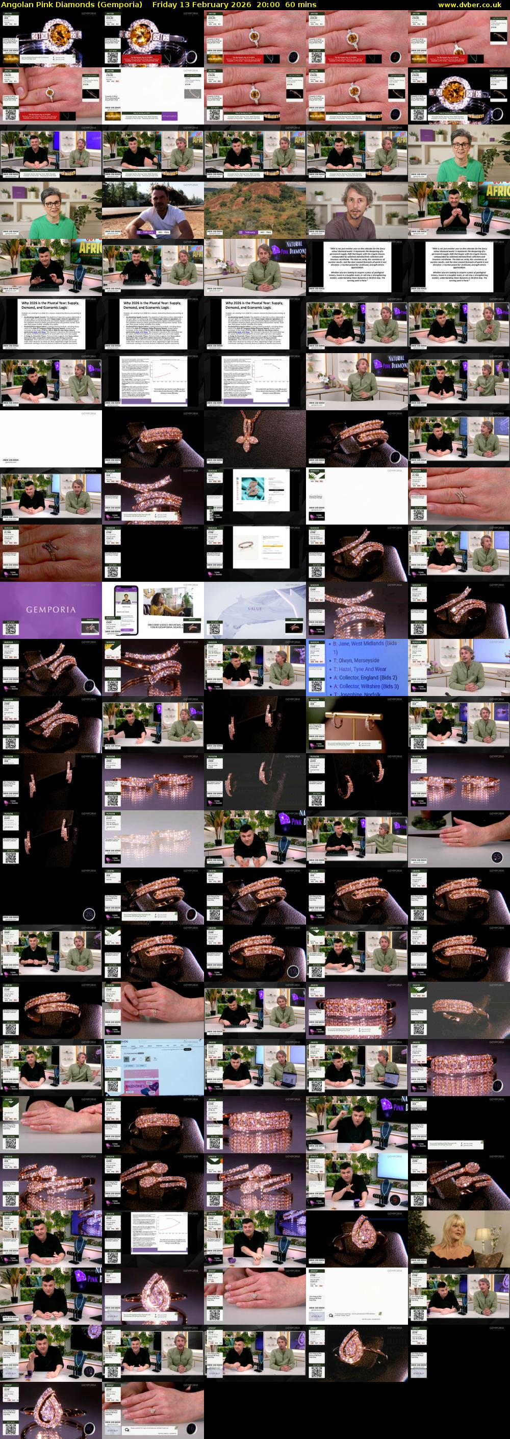 Angolan Pink Diamonds (Gemporia) Friday 13 February 2026 20:00 - 21:00