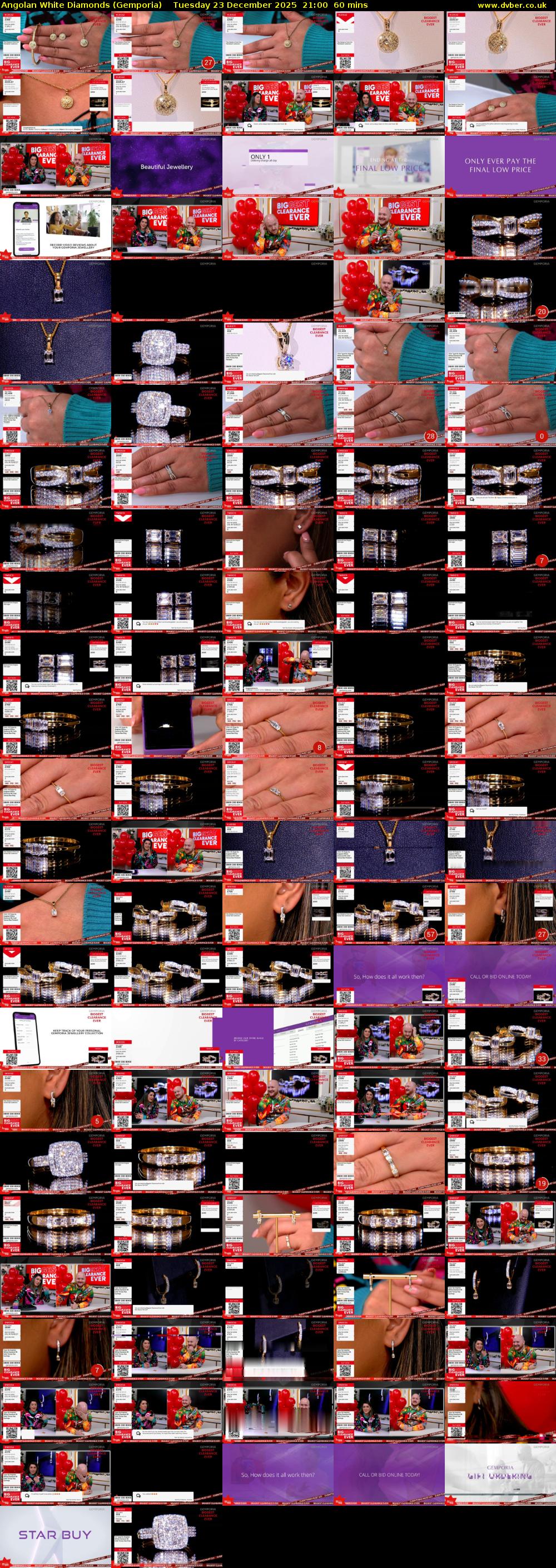 Angolan White Diamonds (Gemporia) Tuesday 23 December 2025 21:00 - 22:00