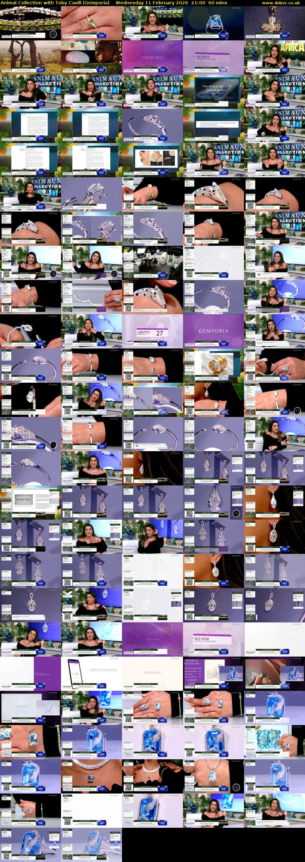 Animal Collection with Toby Cavill (Gemporia) Wednesday 11 February 2026 21:00 - 22:00