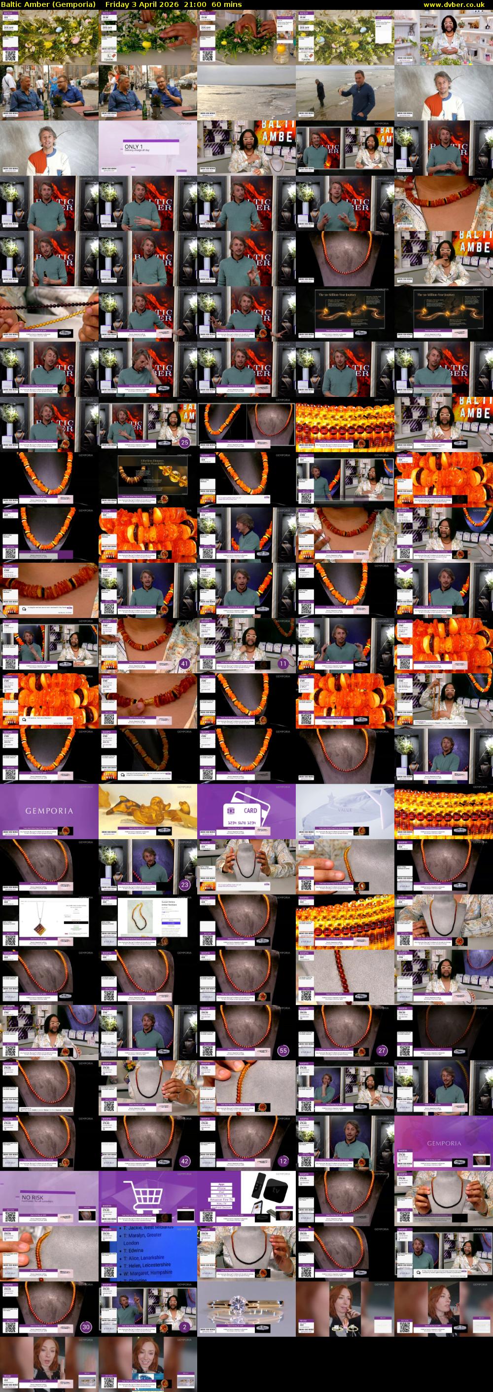 Baltic Amber (Gemporia) Friday 3 April 2026 21:00 - 22:00
