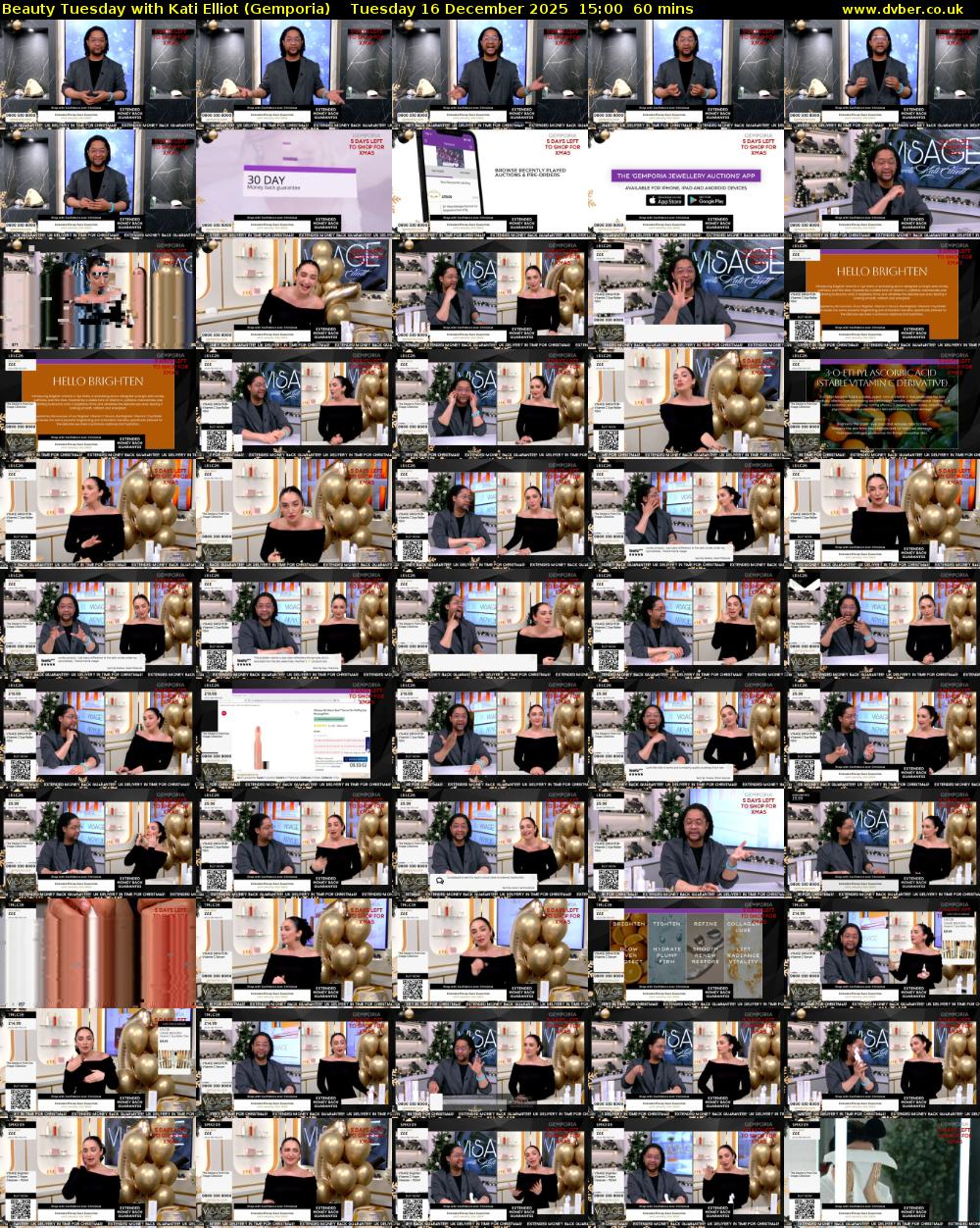 Beauty Tuesday with Kati Elliot (Gemporia) Tuesday 16 December 2025 15:00 - 16:00