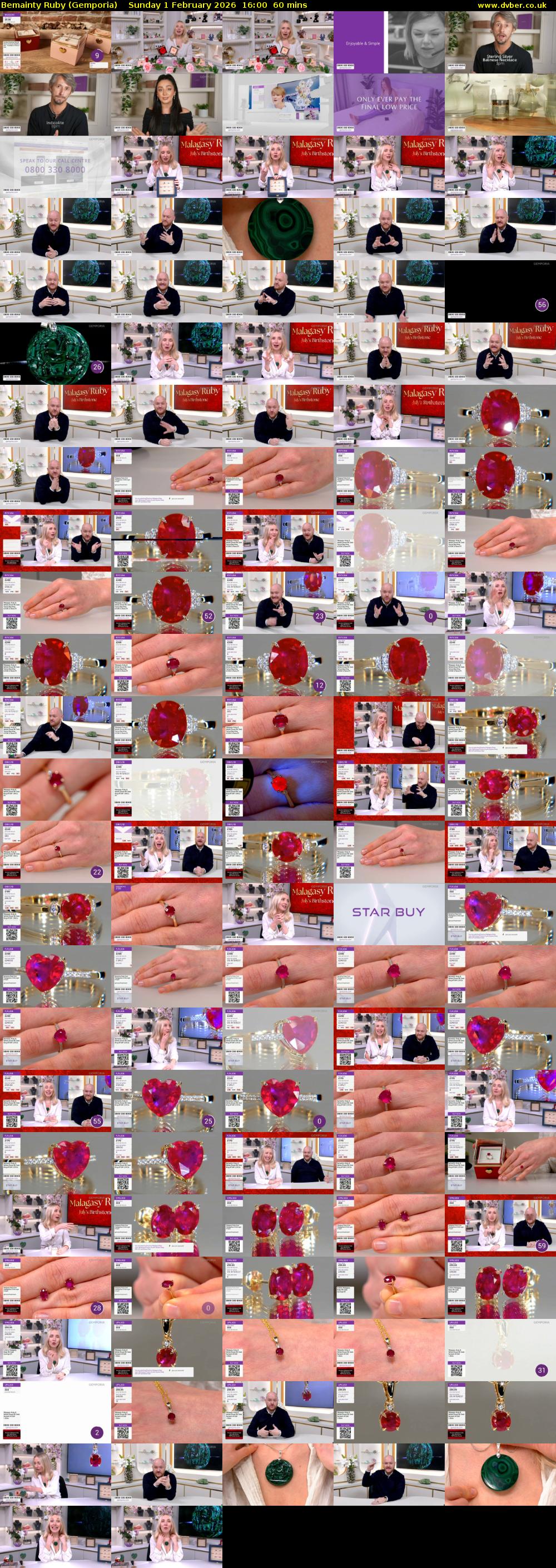 Bemainty Ruby (Gemporia) Sunday 1 February 2026 16:00 - 17:00