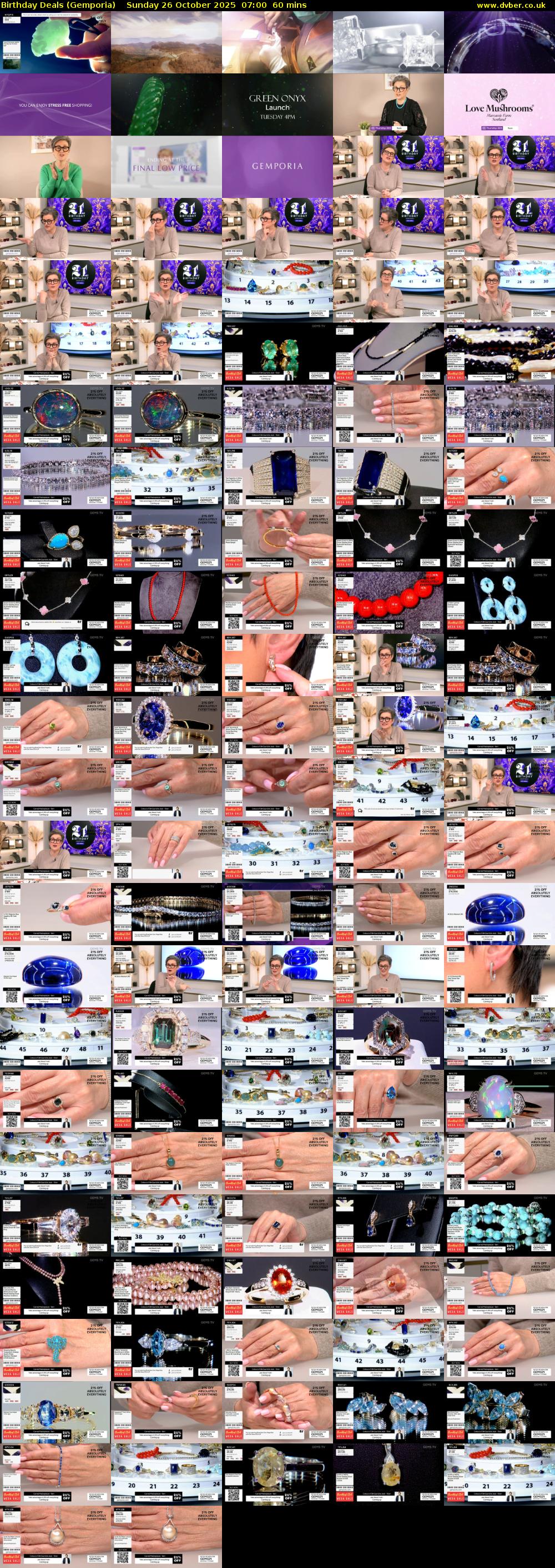 Birthday Deals (Gemporia) Sunday 26 October 2025 07:00 - 08:00