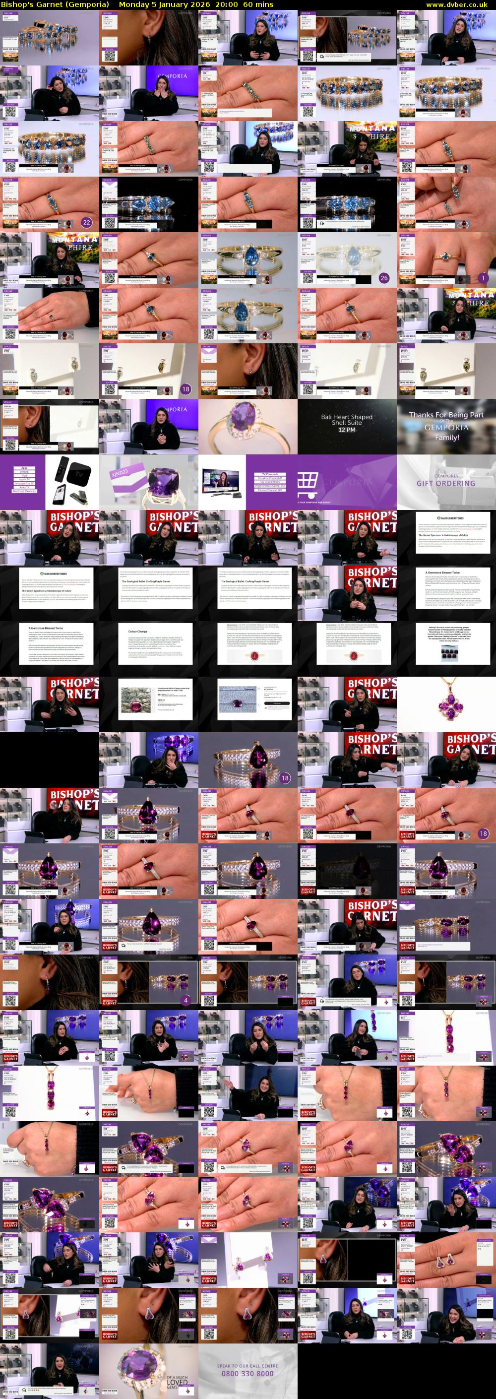 Bishop's Garnet (Gemporia) Monday 5 January 2026 20:00 - 21:00