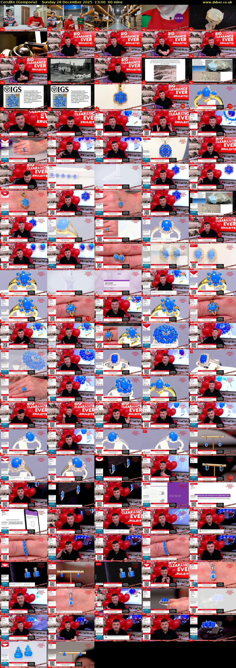 Cerulite (Gemporia) Sunday 28 December 2025 13:00 - 14:00