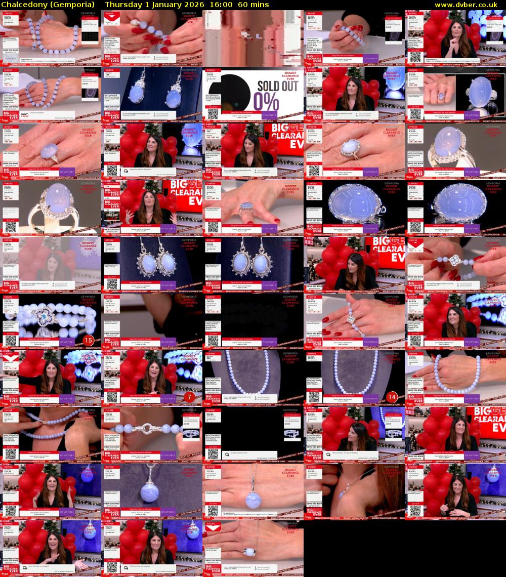 Chalcedony (Gemporia) Thursday 1 January 2026 16:00 - 17:00