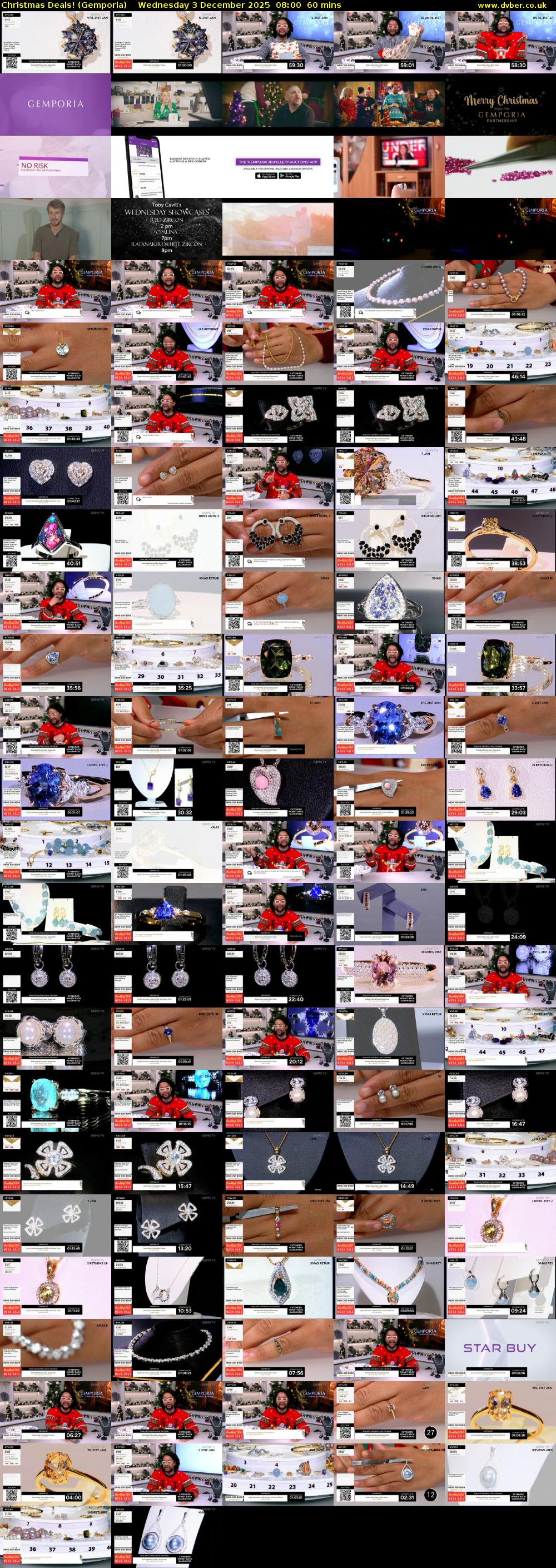 Christmas Deals! (Gemporia) Wednesday 3 December 2025 08:00 - 09:00