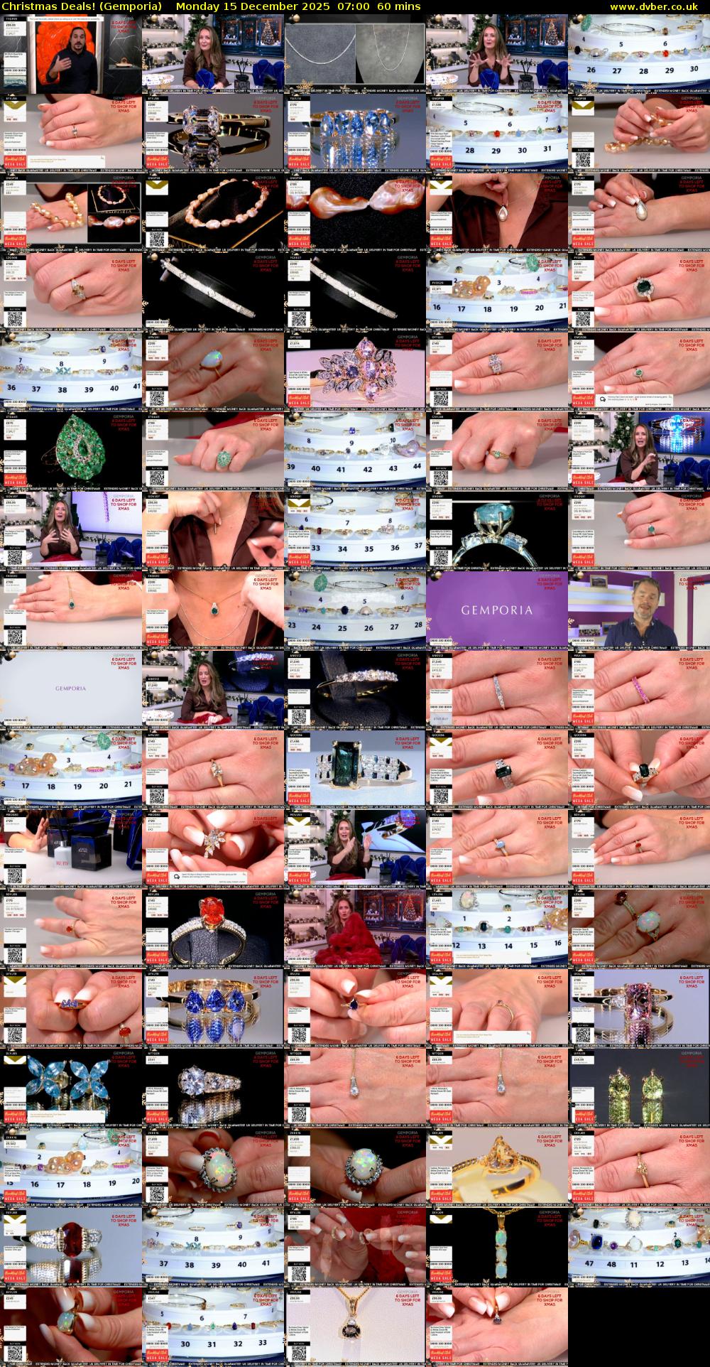 Christmas Deals! (Gemporia) Monday 15 December 2025 07:00 - 08:00