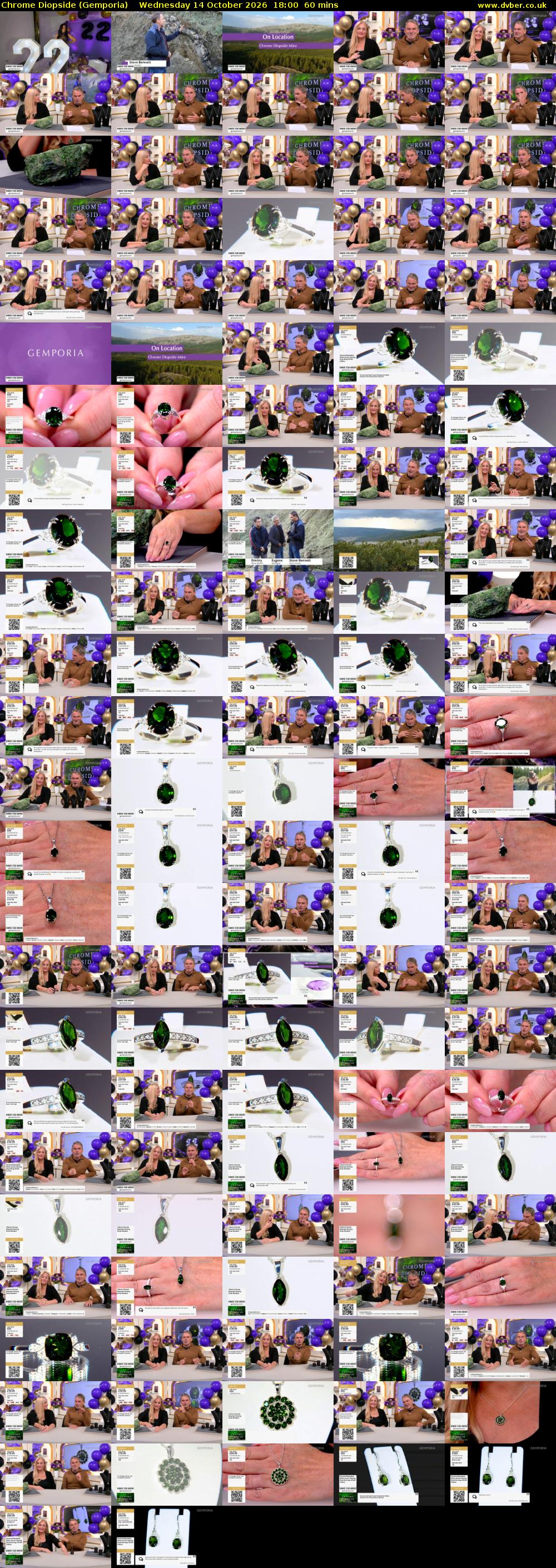 Chrome Diopside (Gemporia) Wednesday 14 October 2026 18:00 - 19:00