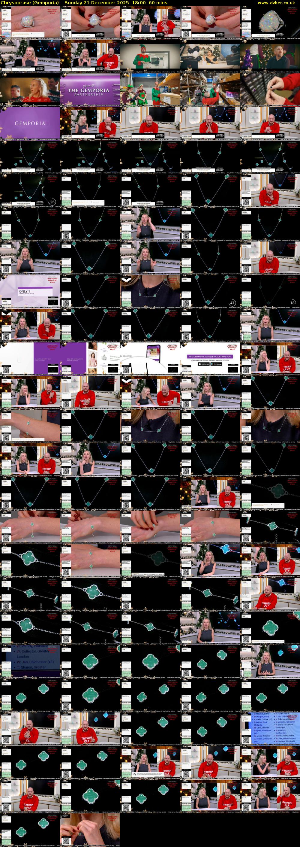 Chrysoprase (Gemporia) Sunday 21 December 2025 18:00 - 19:00