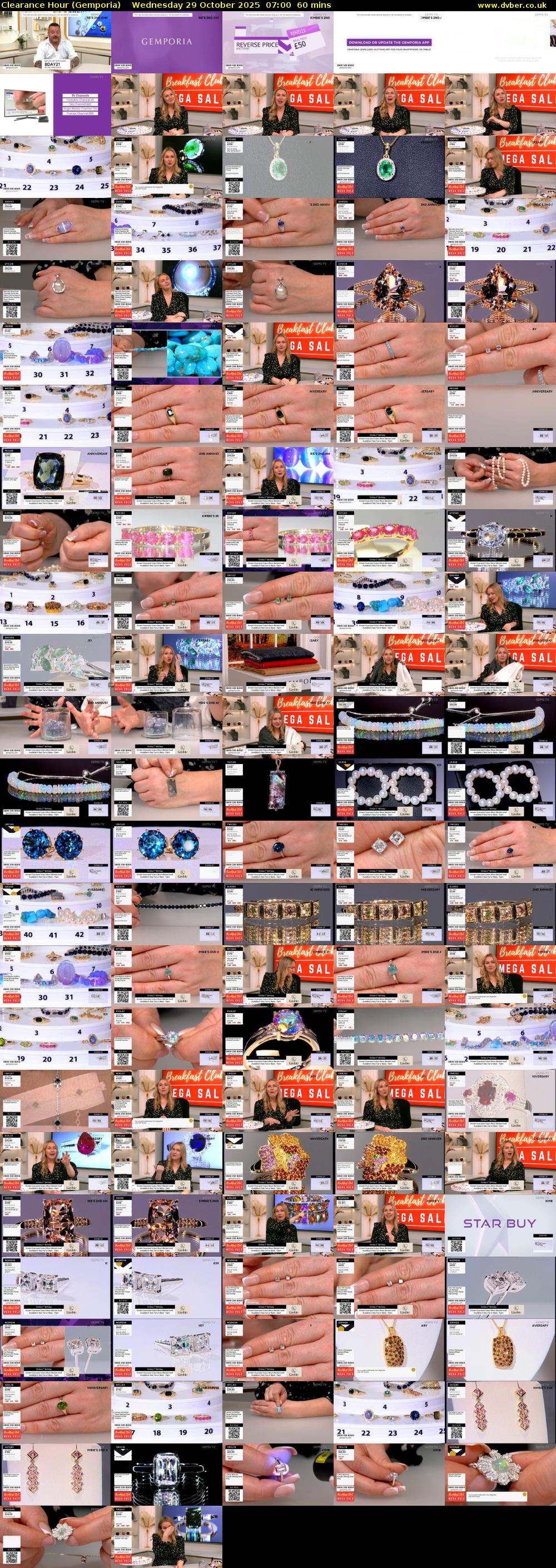 Clearance Hour (Gemporia) Wednesday 29 October 2025 07:00 - 08:00