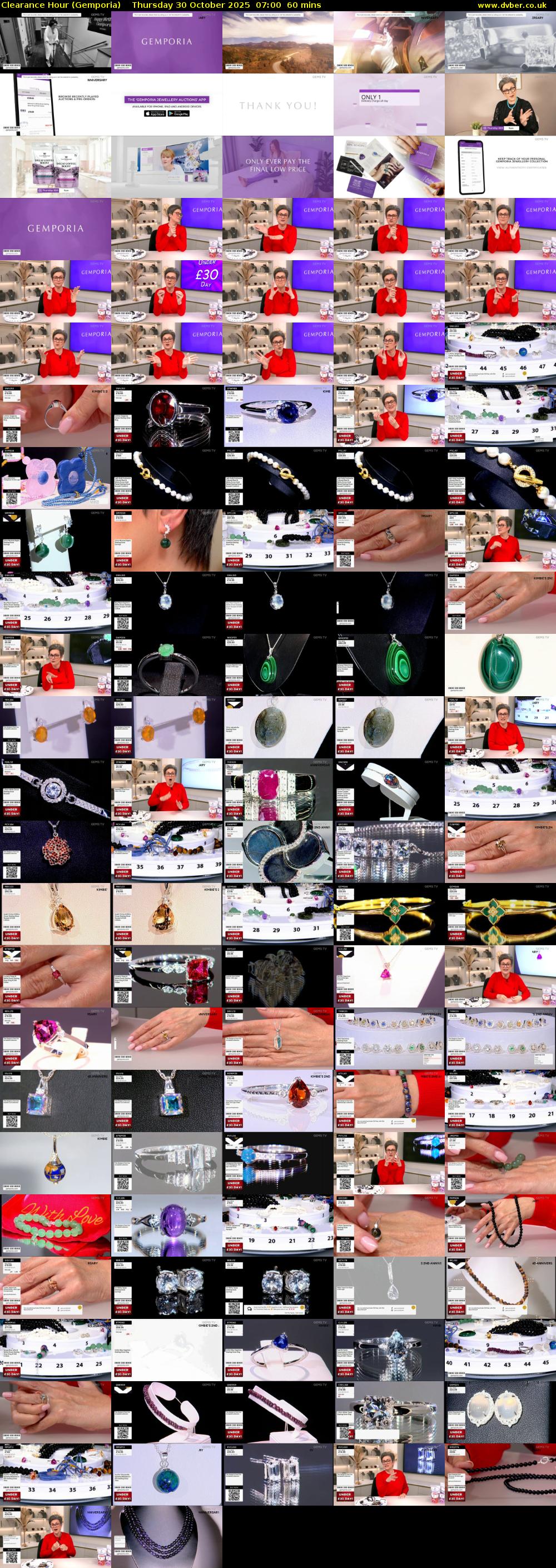 Clearance Hour (Gemporia) Thursday 30 October 2025 07:00 - 08:00