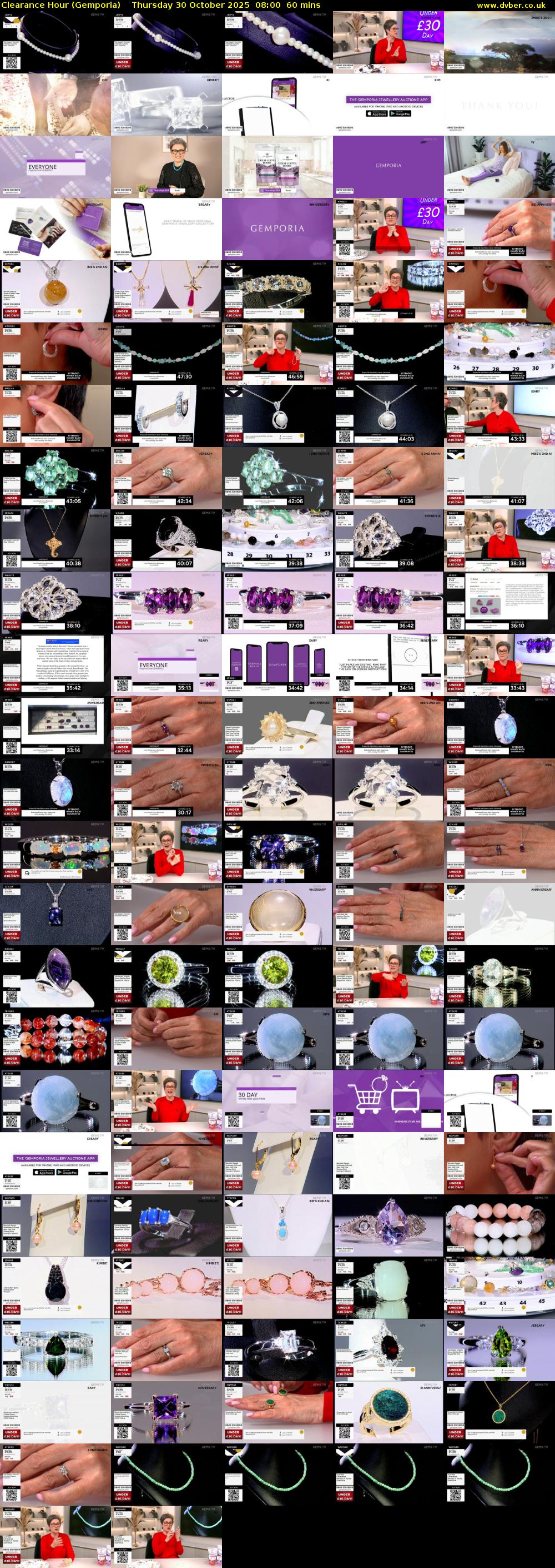 Clearance Hour (Gemporia) Thursday 30 October 2025 08:00 - 09:00