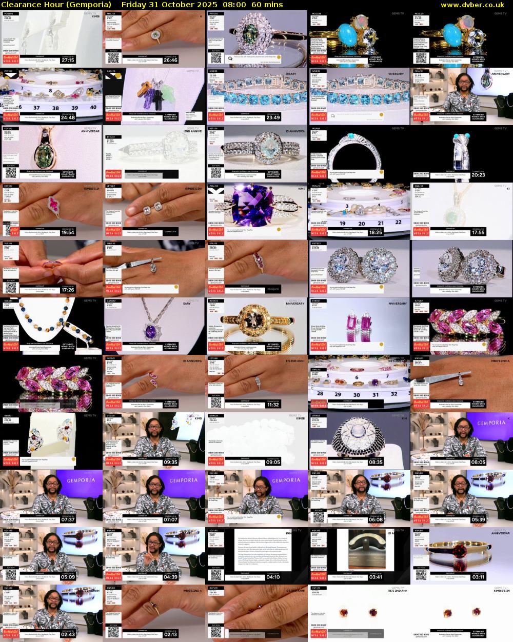 Clearance Hour (Gemporia) Friday 31 October 2025 08:00 - 09:00