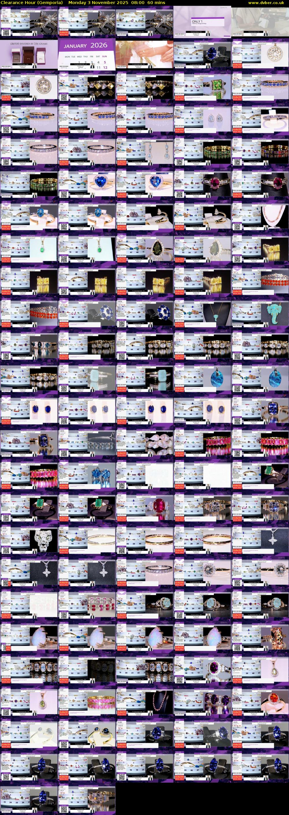 Clearance Hour (Gemporia) Monday 3 November 2025 08:00 - 09:00