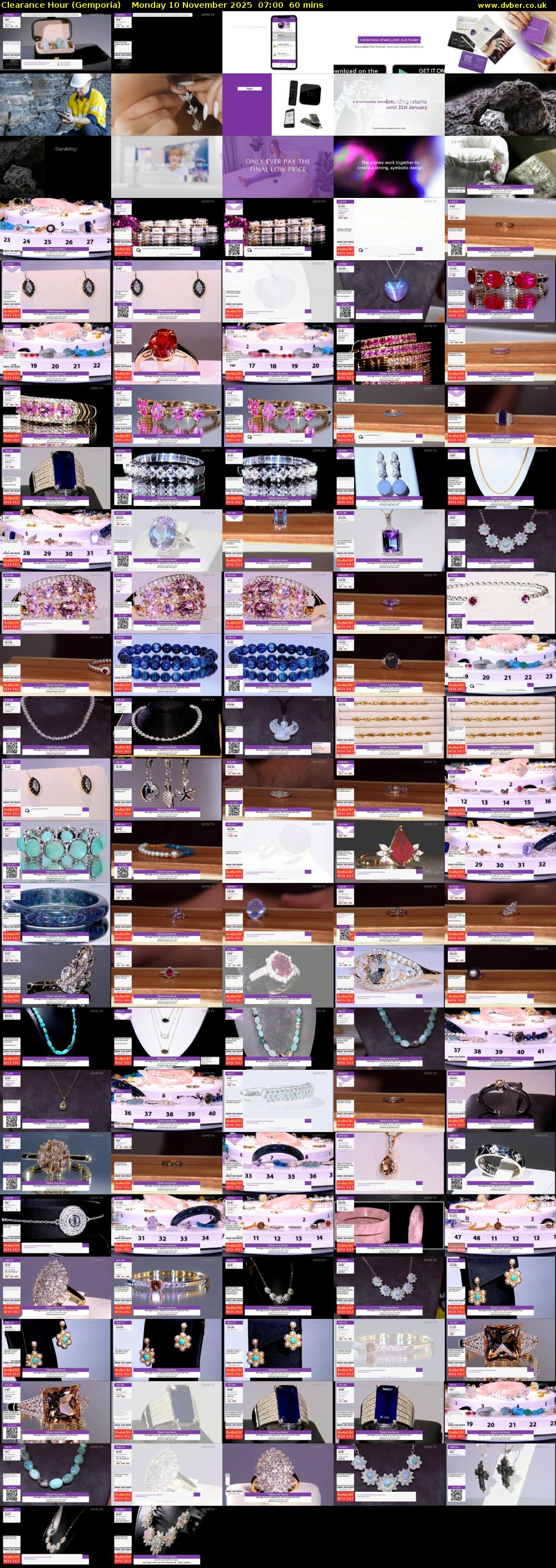 Clearance Hour (Gemporia) Monday 10 November 2025 07:00 - 08:00