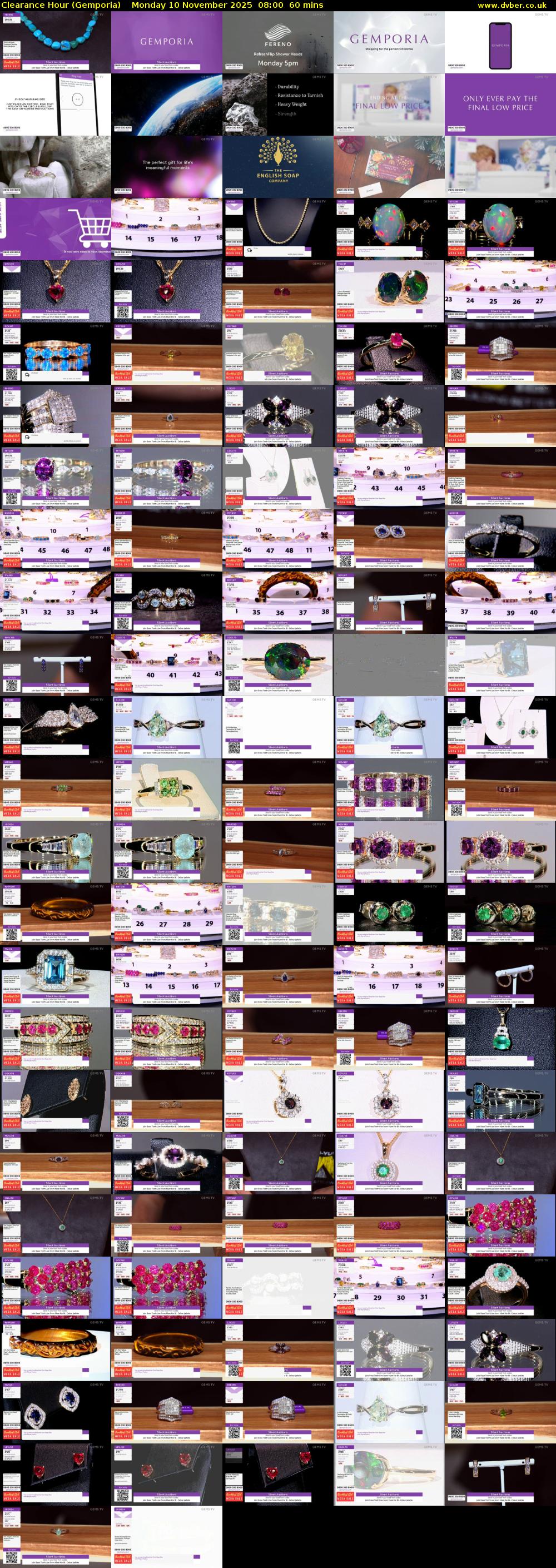 Clearance Hour (Gemporia) Monday 10 November 2025 08:00 - 09:00