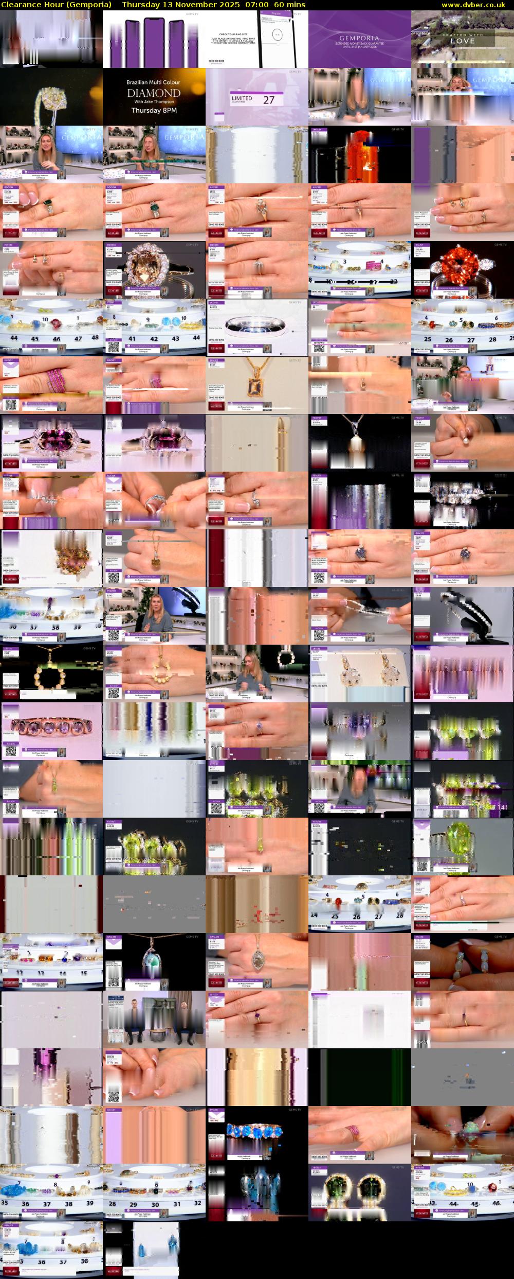 Clearance Hour (Gemporia) Thursday 13 November 2025 07:00 - 08:00