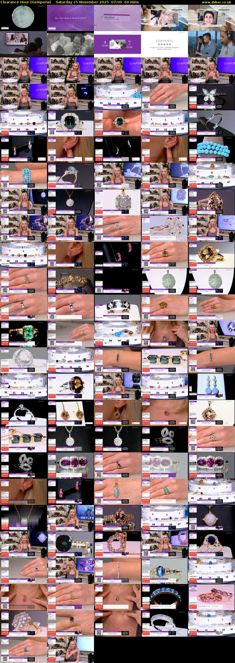Clearance Hour (Gemporia) Saturday 15 November 2025 07:00 - 08:00