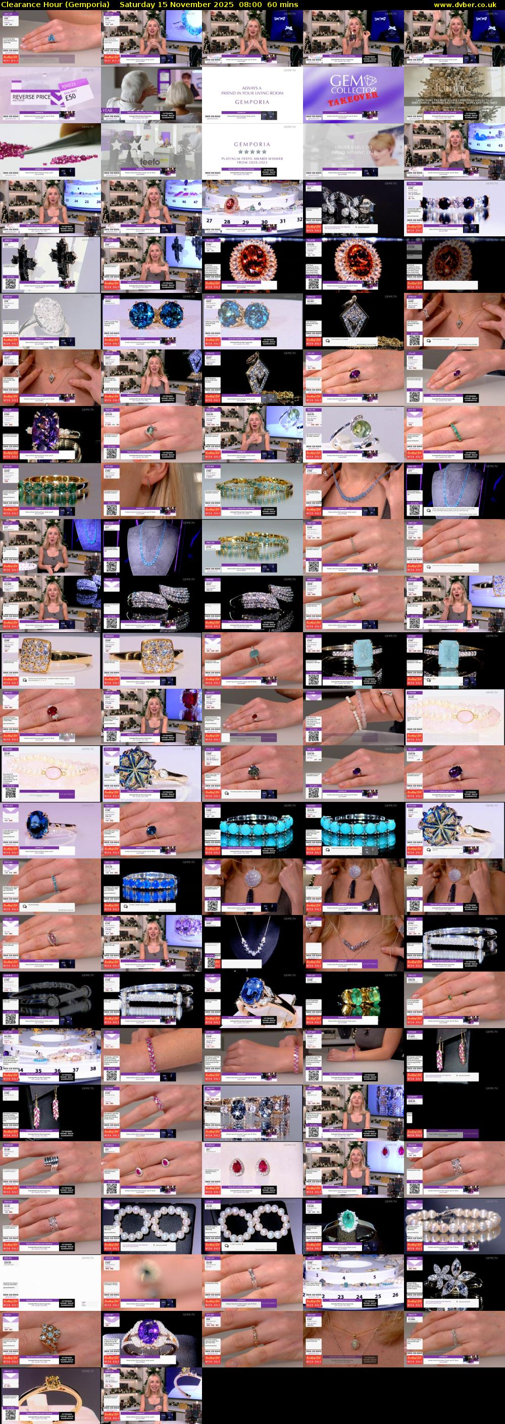 Clearance Hour (Gemporia) Saturday 15 November 2025 08:00 - 09:00