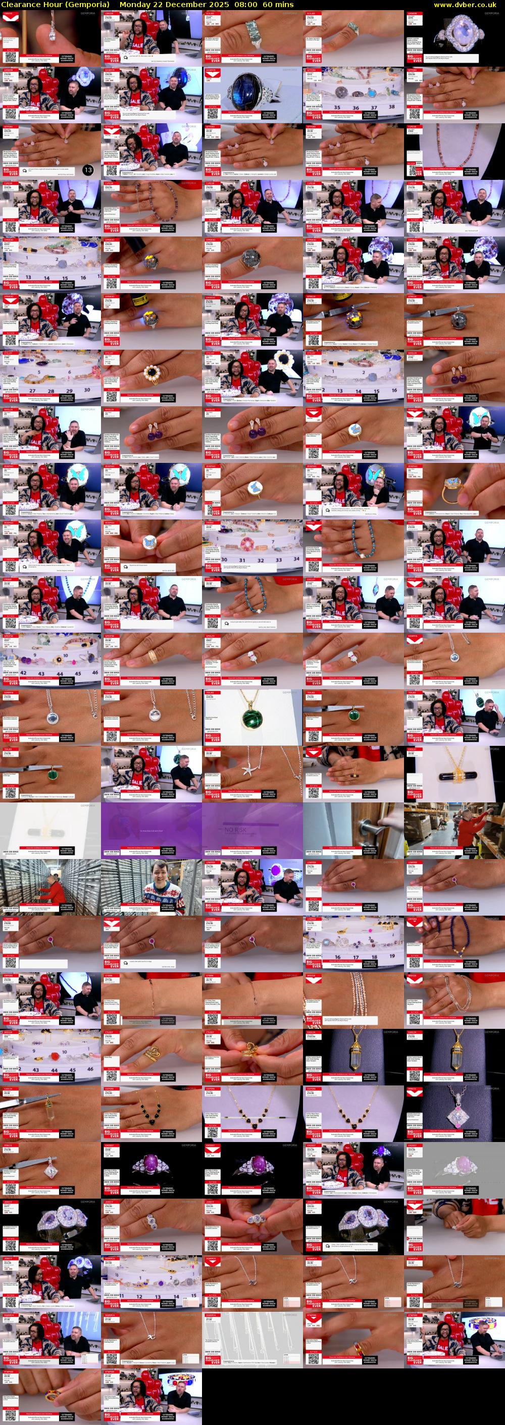 Clearance Hour (Gemporia) Monday 22 December 2025 08:00 - 09:00