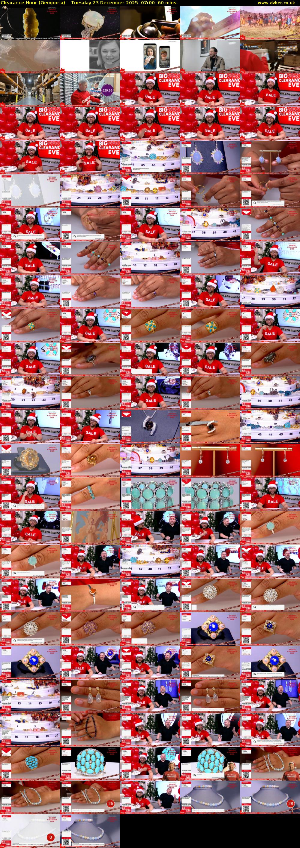 Clearance Hour (Gemporia) Tuesday 23 December 2025 07:00 - 08:00