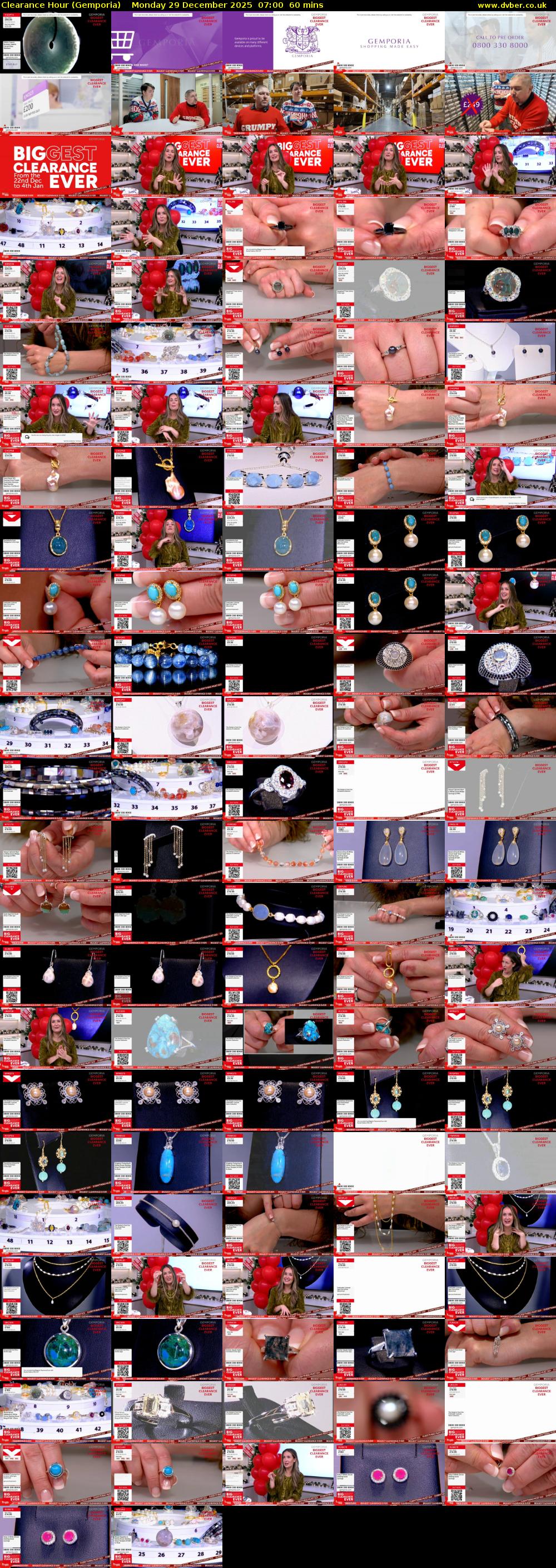 Clearance Hour (Gemporia) Monday 29 December 2025 07:00 - 08:00