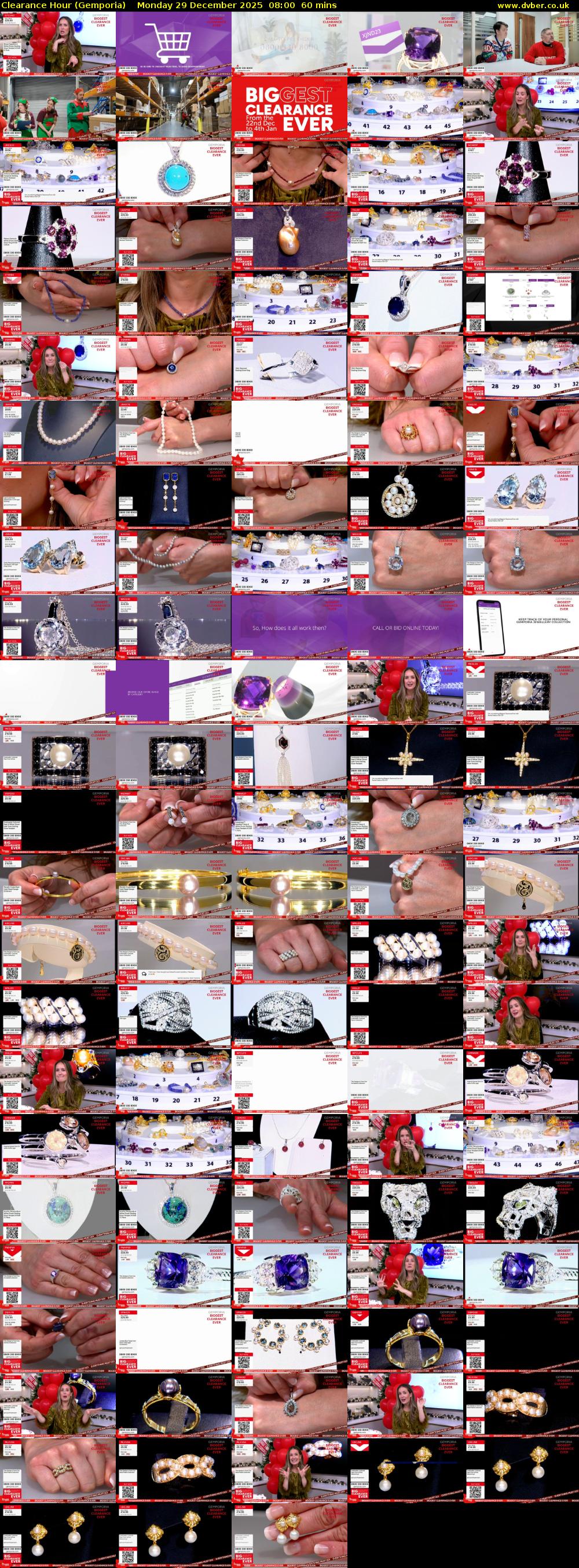 Clearance Hour (Gemporia) Monday 29 December 2025 08:00 - 09:00